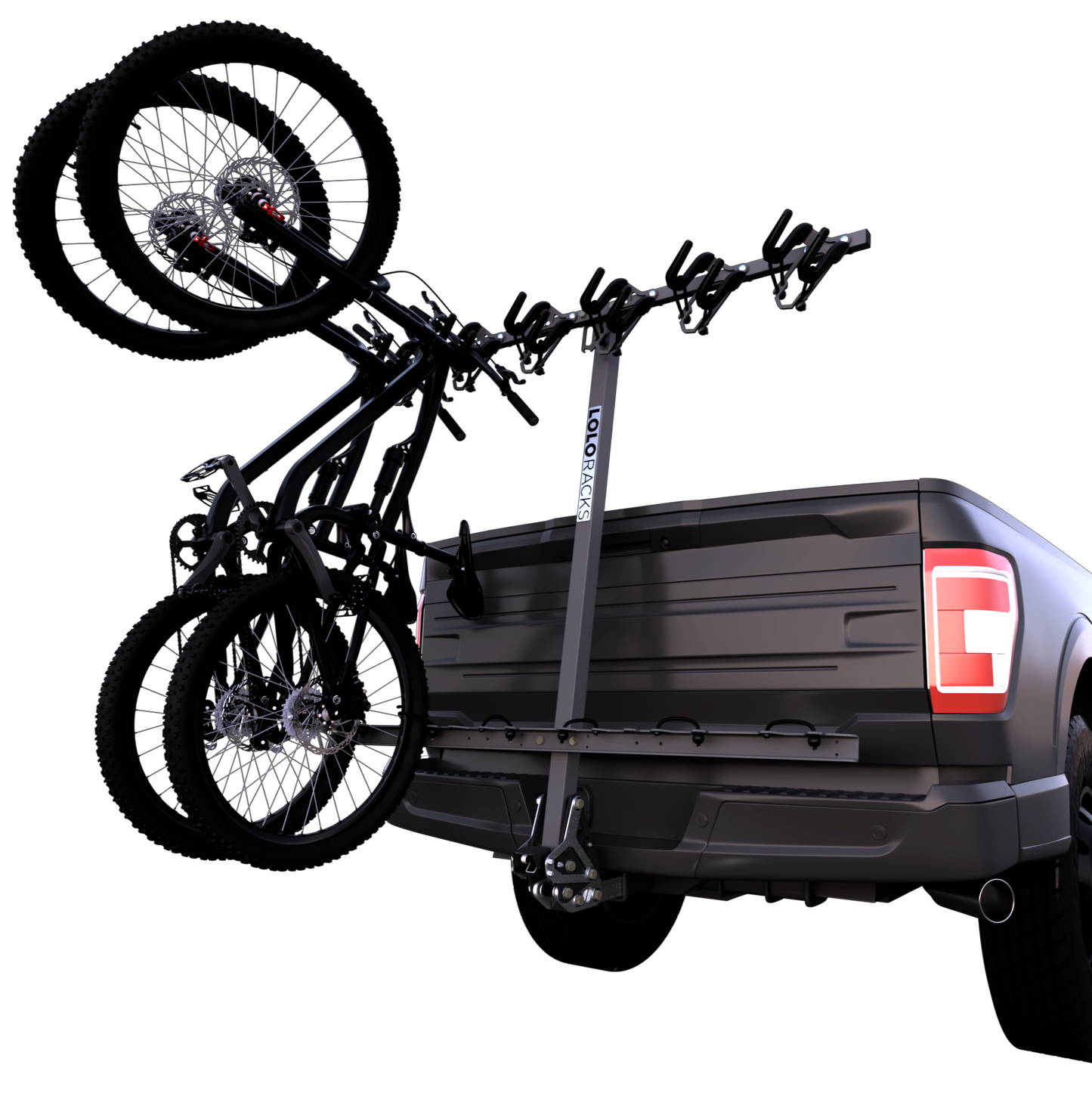 Lolo Racks 6 Bike Rack with Foot Activated Tilt