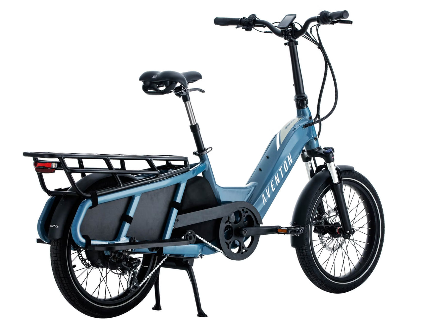 Aventon Abound Compact folding cargo eBike Polaris Rear facing view
