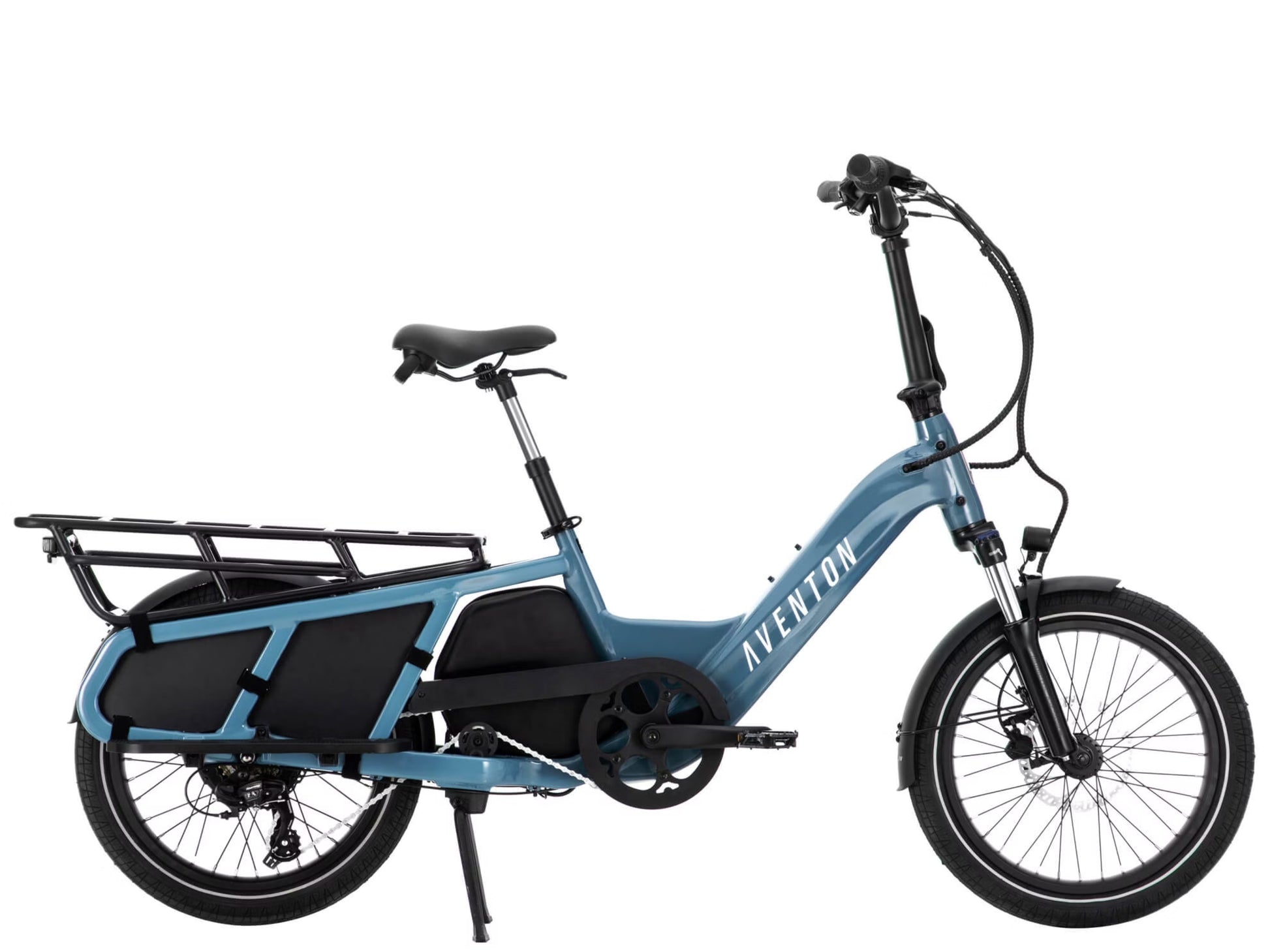 Aventon Abound Compact folding cargo eBike Polaris Side profile