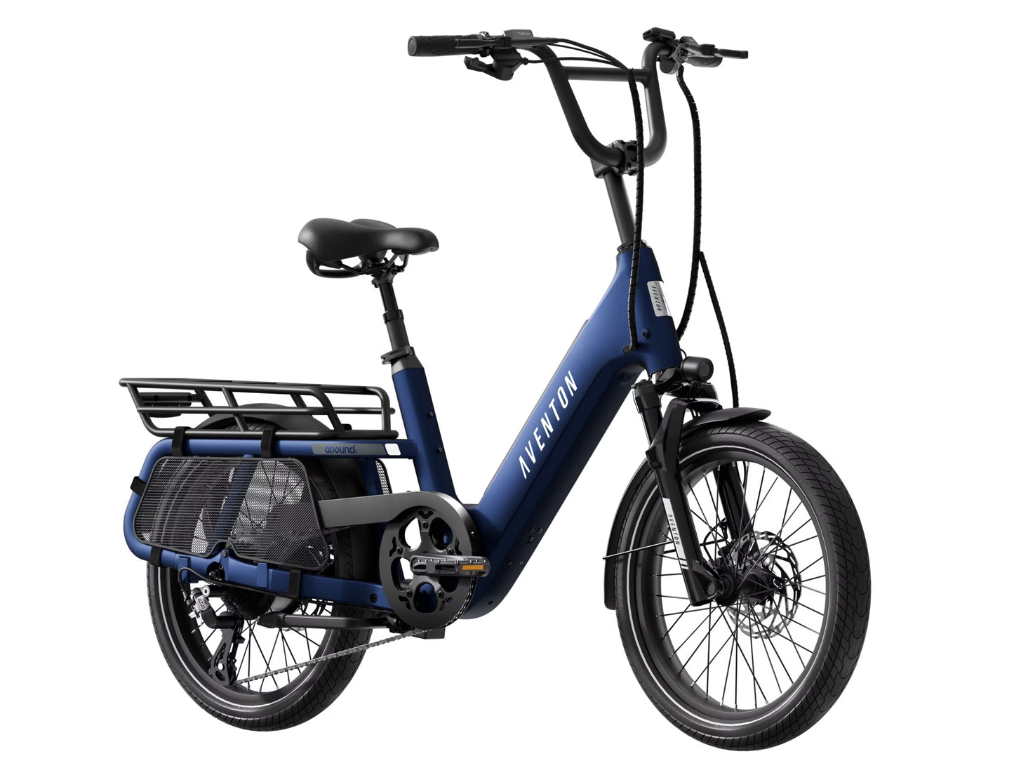 Aventon Abound SR Compact cargo Cobalt Forward facing view