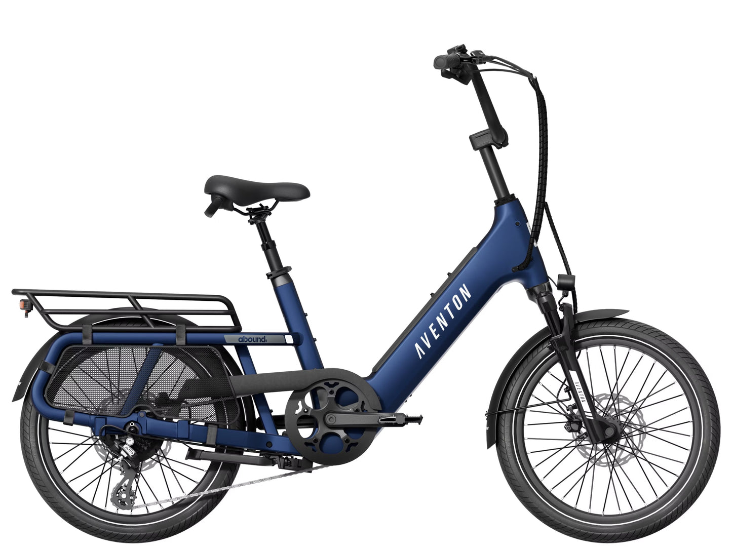 Aventon Abound SR Compact cargo Cobalt Side profile