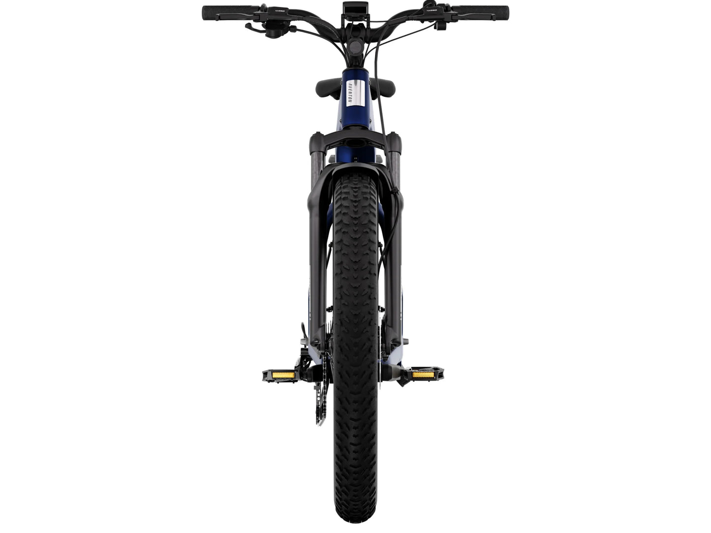 Aventon Aventure 3 Step Through eMTB hardtail Cobalt blue Front view