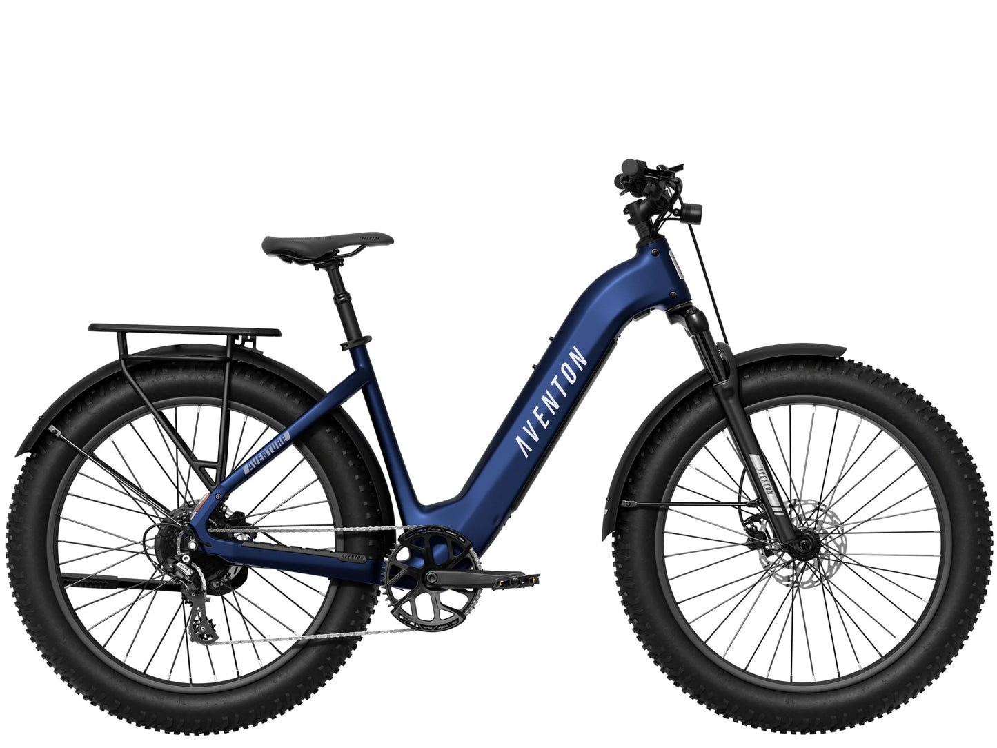 Aventon Aventure 3 Step Through eMTB hardtail Cobalt blue Side profile