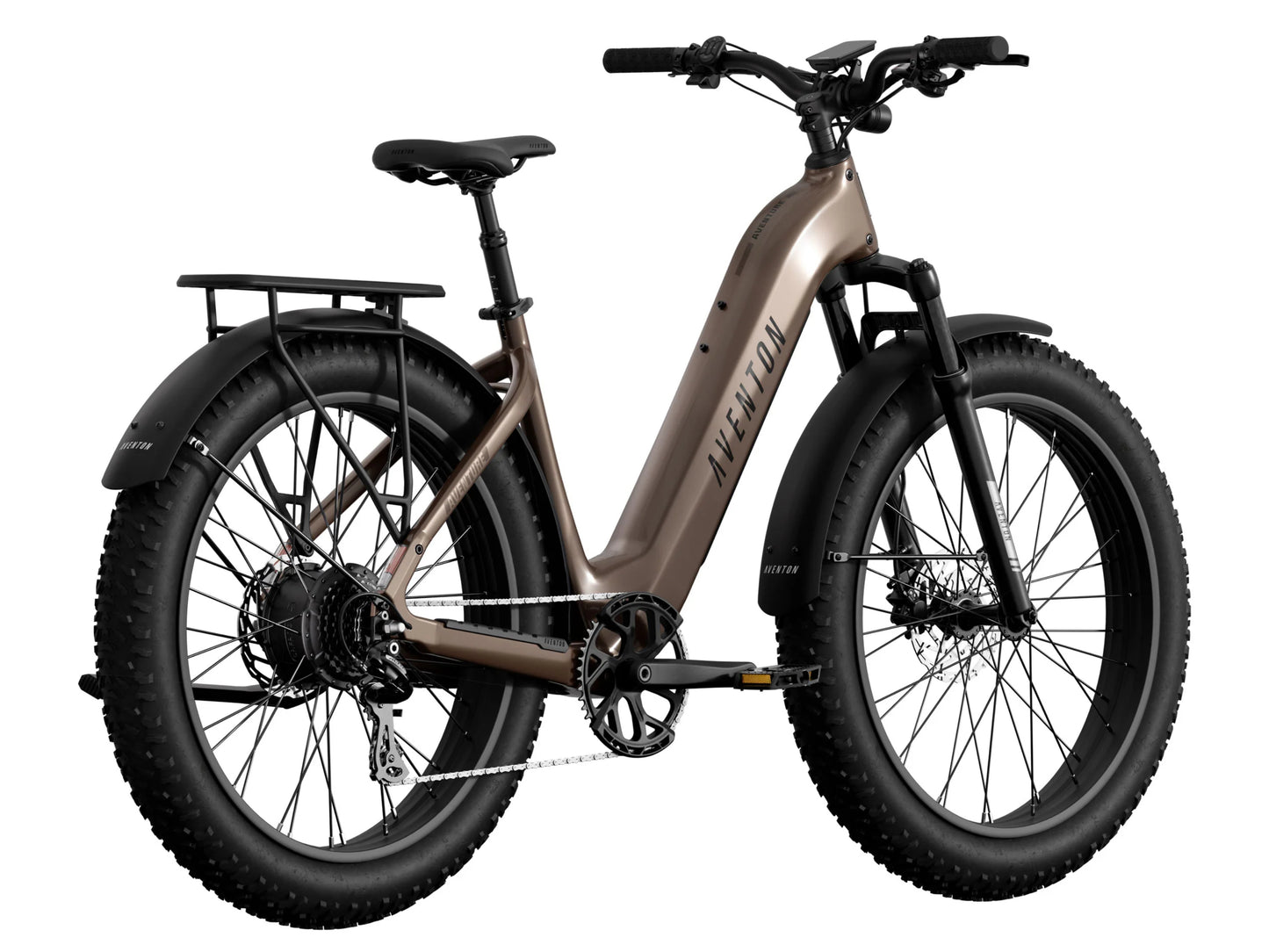 Aventon Aventure 3 Step Through eMTB hardtail Java Rear facing view
