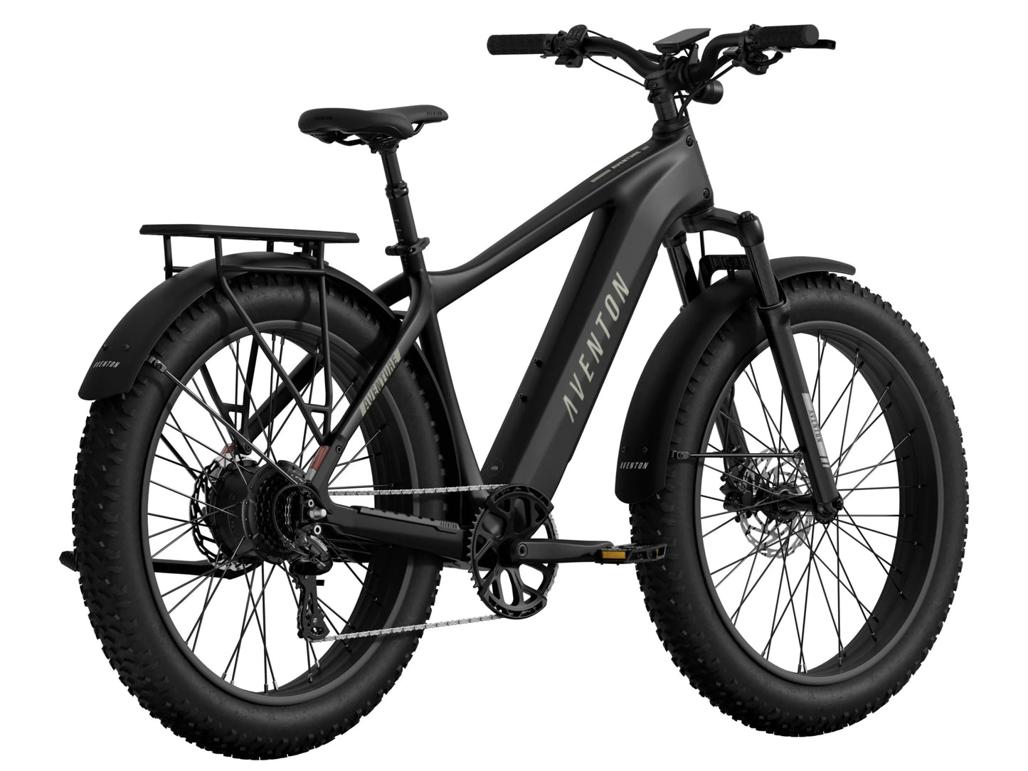 Aventon Aventure 3 eMTB Hardtail Stealth Rear facing view