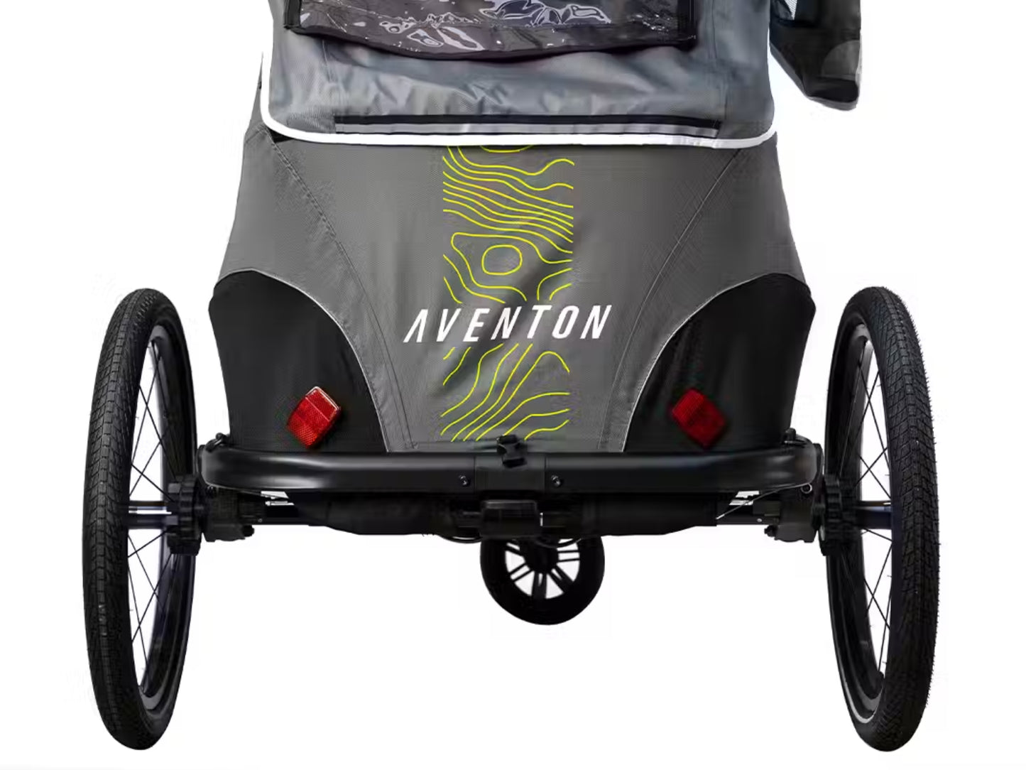 Aventon Double Seat Child Trailer Rear View