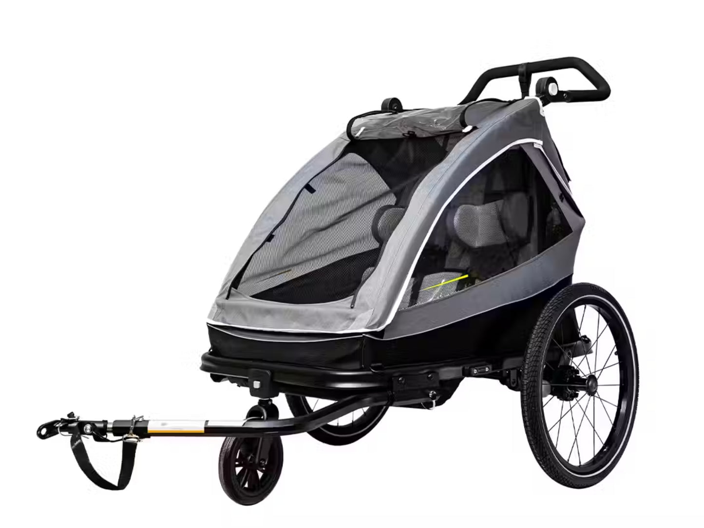 Aventon Double Seat Child Trailer Side Angle