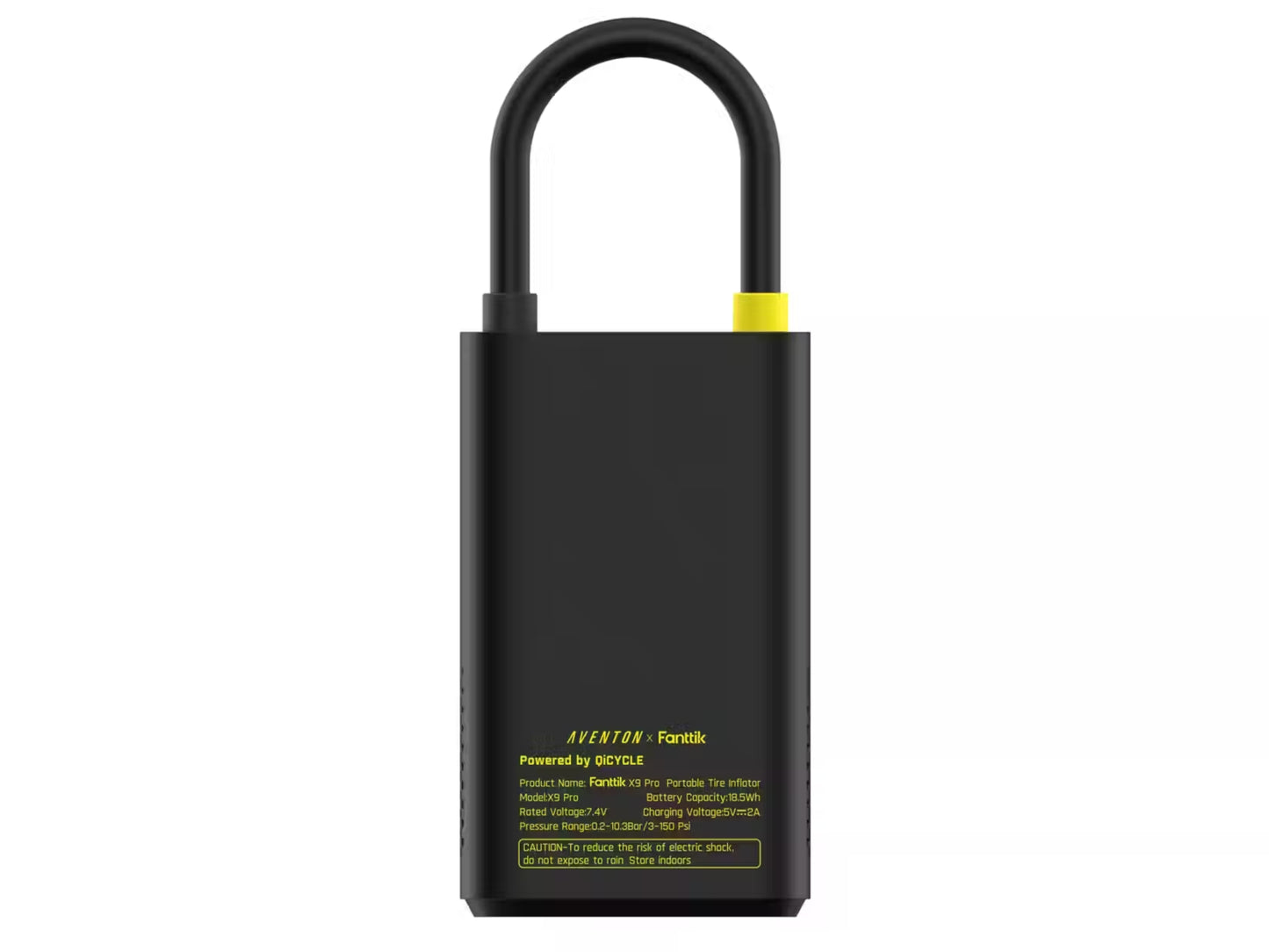 Aventon Fanttik Portable Air Pump - X9 Pro Backside
