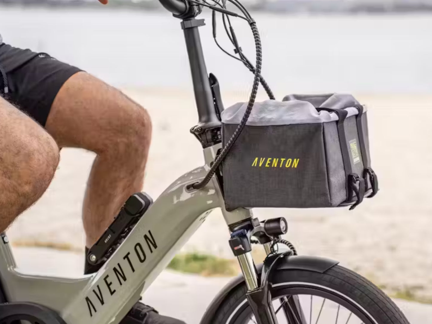 Aventon Front Bag Shown installed