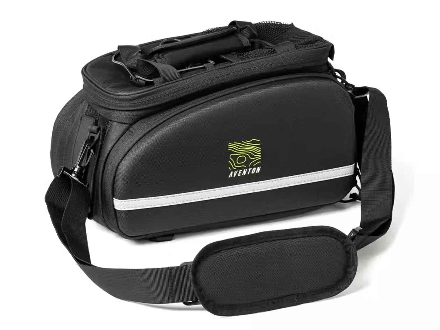 Abound Rack Top Bag Shown with shoulder strap