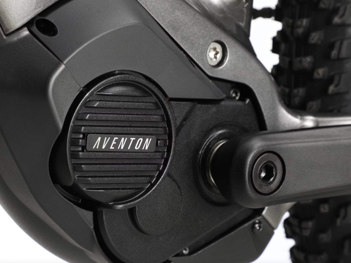 Aventon Ramblas Hardtail eMTB Borealis Motor Closeup