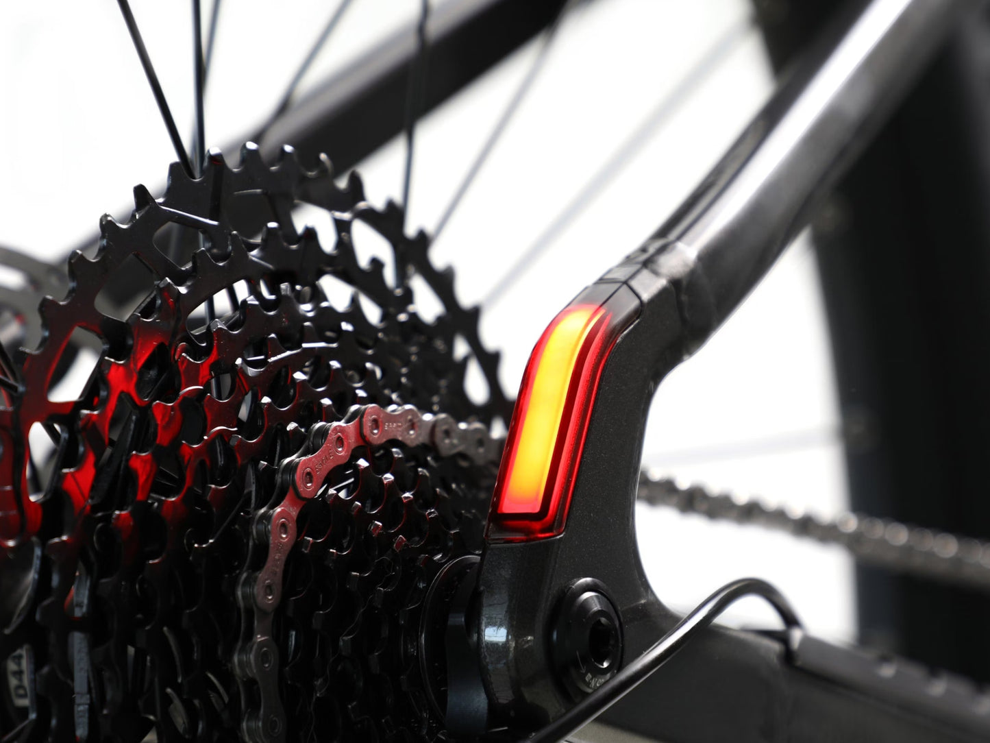 Aventon Ramblas Hardtail eMTB Borealis SRAM Chainring and chain Closeup