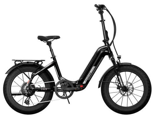 Aventon Sinch 2.5 Foldable Compact cargo eBike Midnight black Side profile