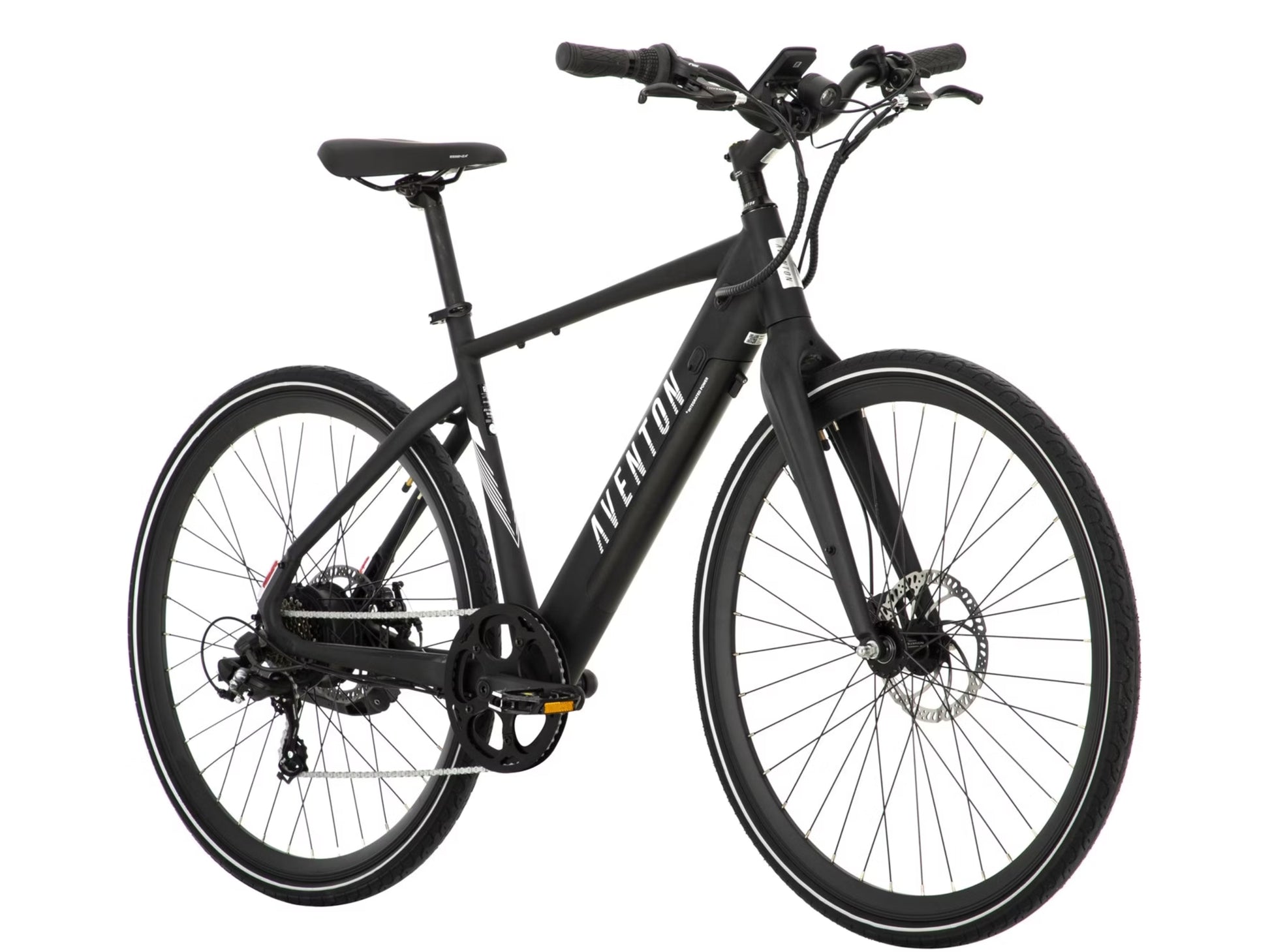 Aventon Soltera 2. Road /commuter Urban eBike Matte midnight black Forward facing view