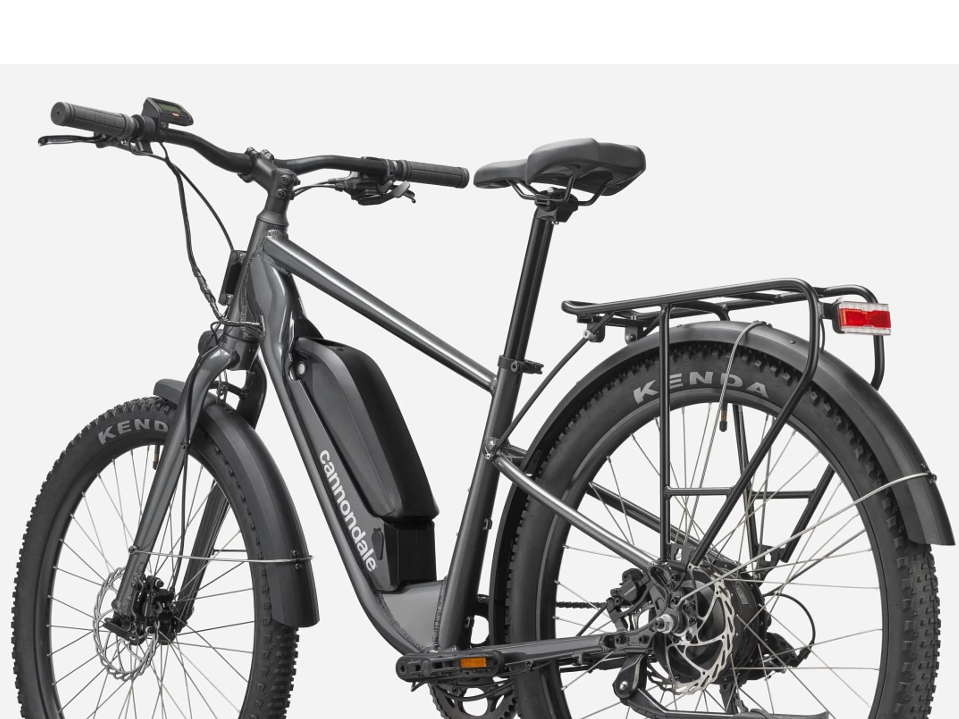 Cannondale Adventure Neo Allroad EQ Low Road/commuter Graphite Rear facing view