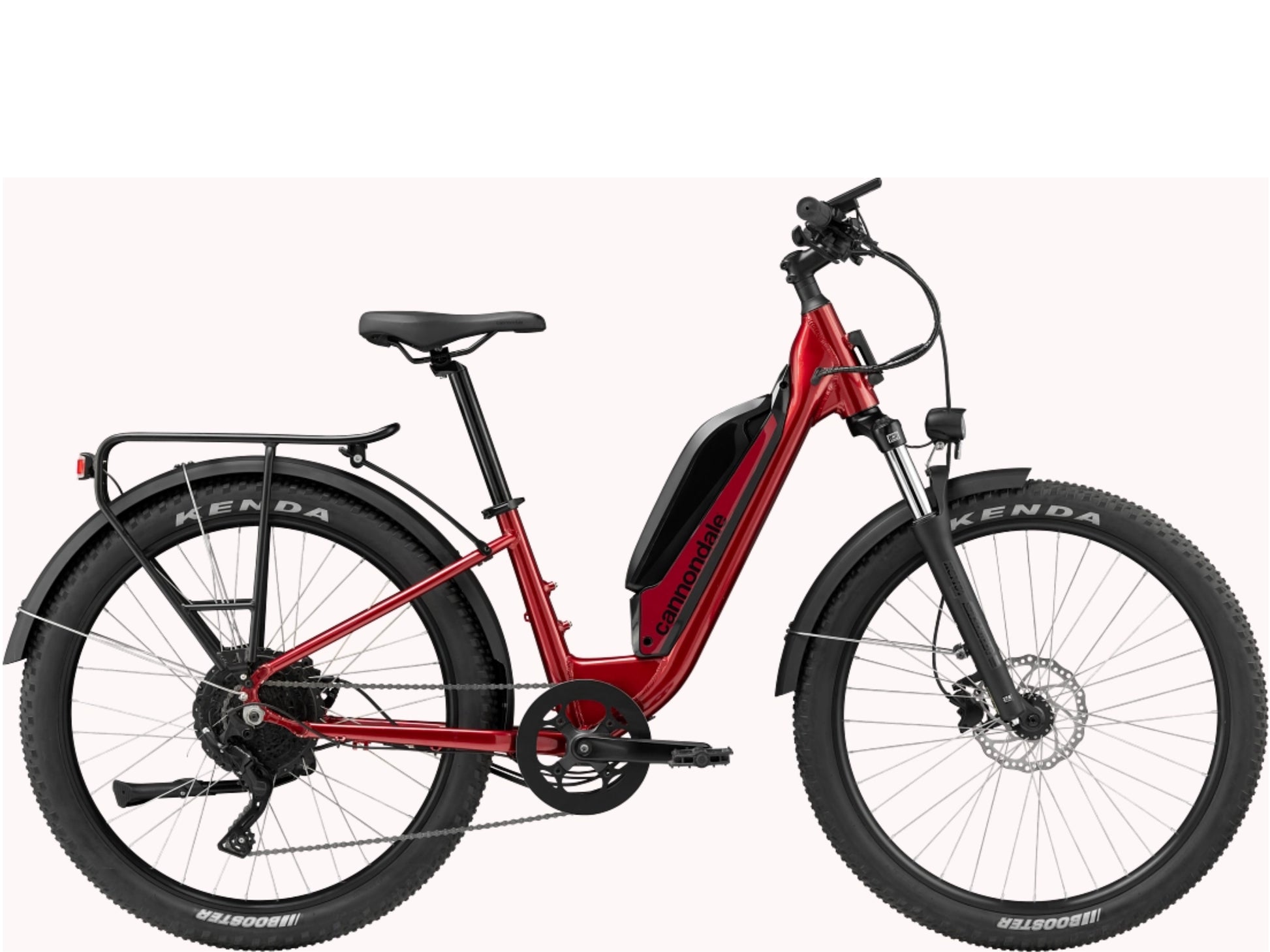 Cannondale Adventure Neo Allroad Speed Low Step-Thru Road/commuter Fire red Side profile