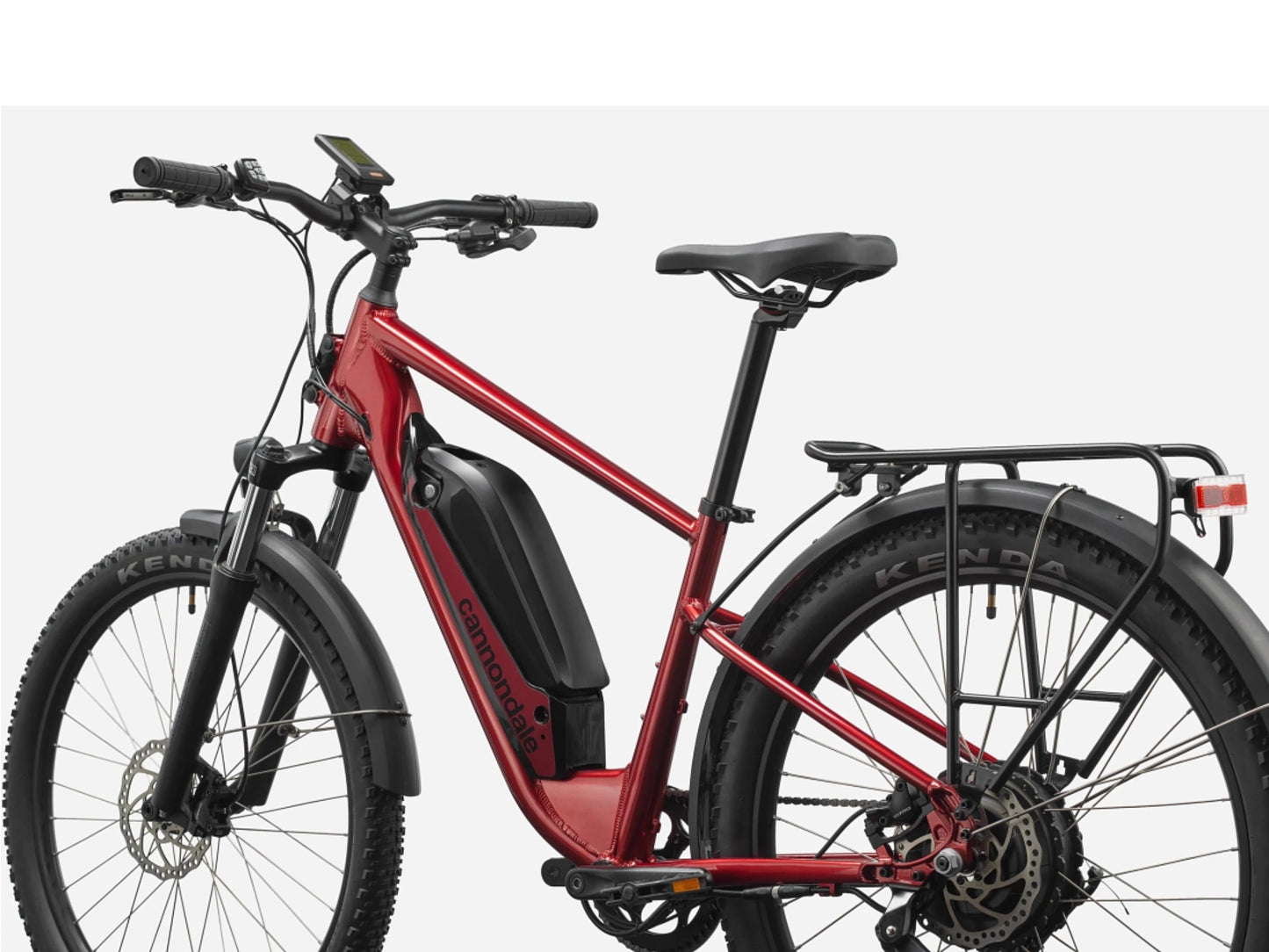 Cannondale Adventure Neo Allroad Speed Road/commuter Fire red Rear facing view