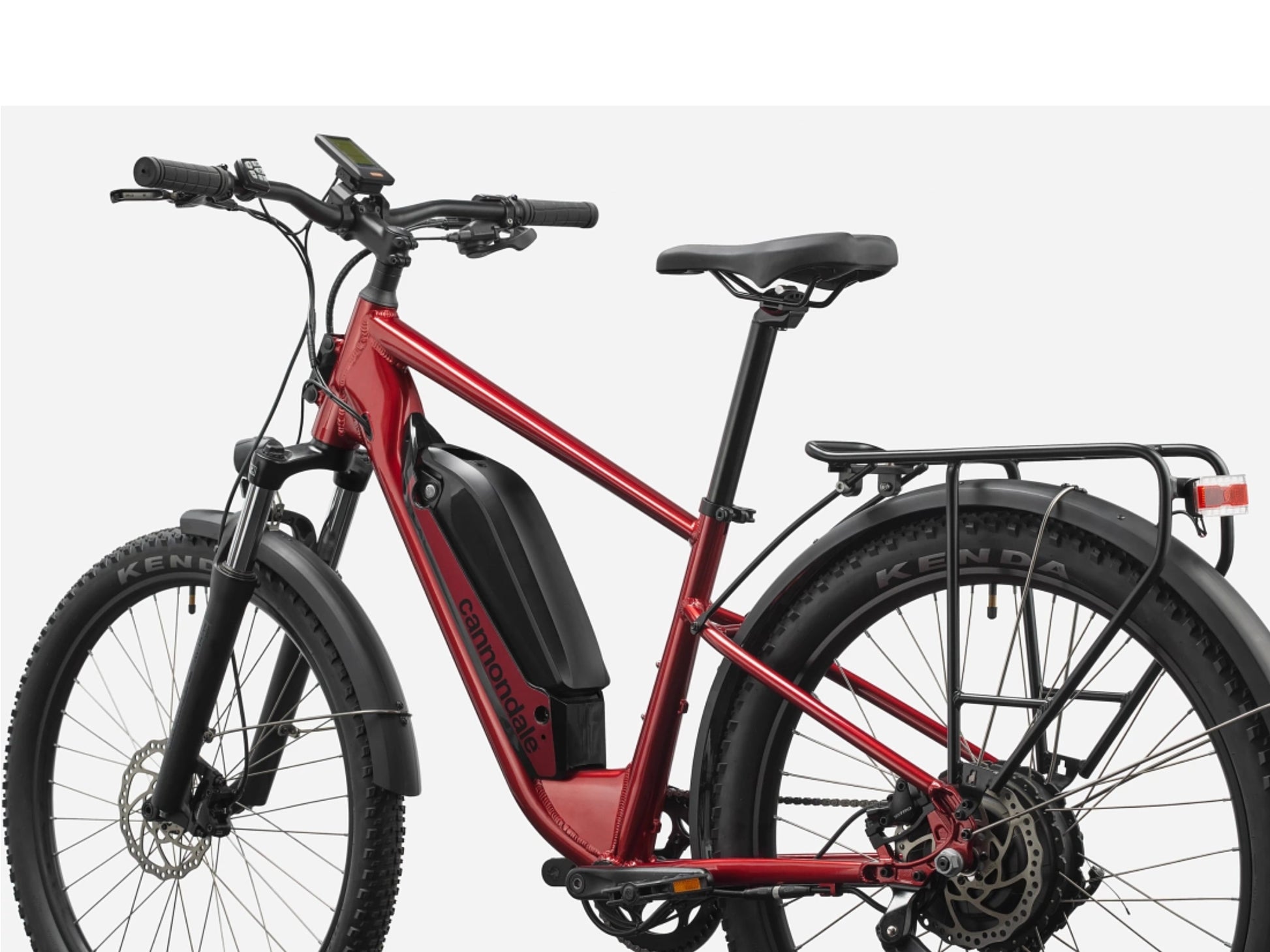 Cannondale Adventure Neo Allroad Speed Road/commuter Fire red Rear facing view