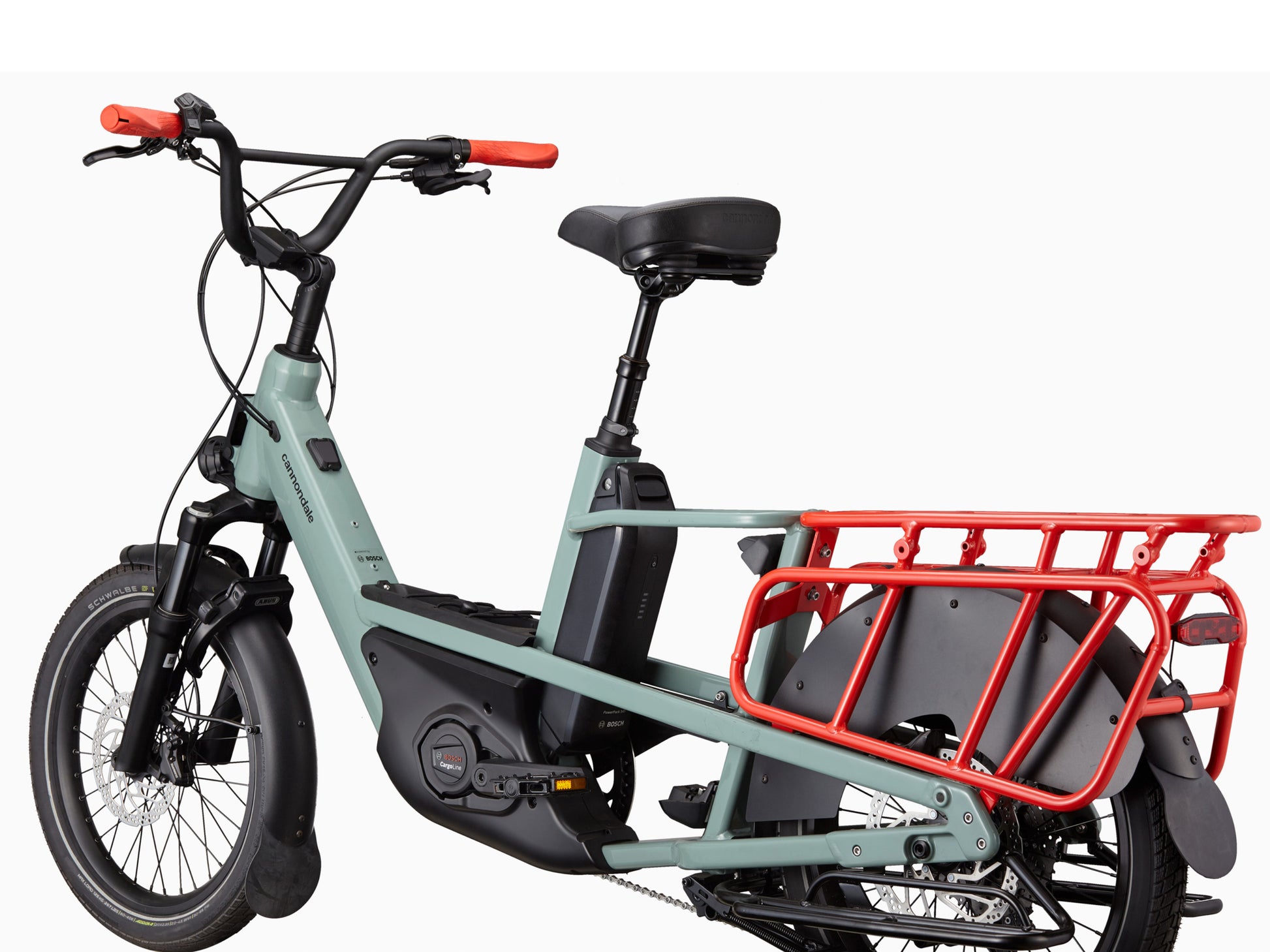 Cannondale Cargowagen Neo Cargo Electric bike Road / commuter Sage Rear facing view