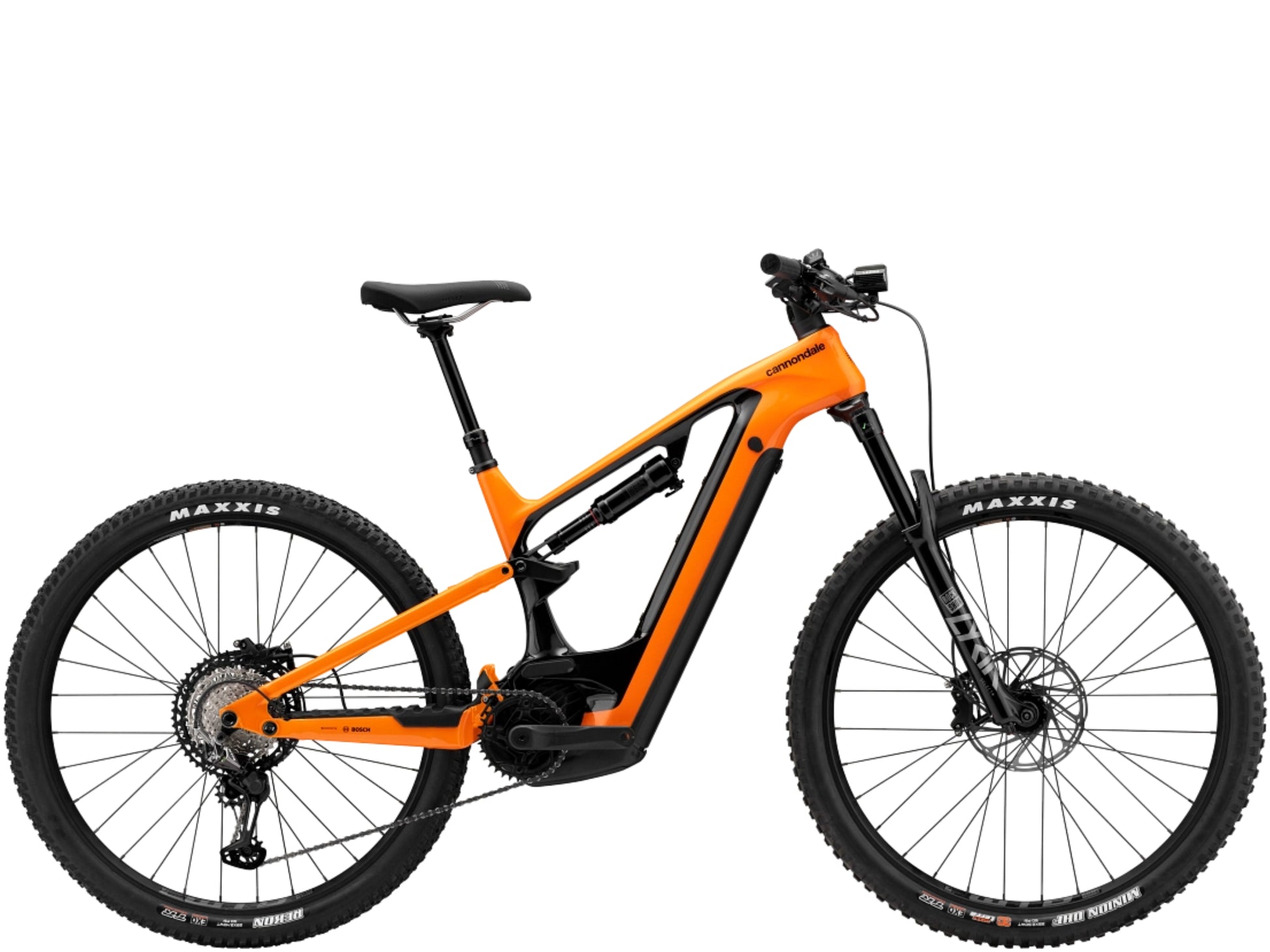 Cannondale Moterra Carbon 1 Full Suspension eMTB Orange Side profile