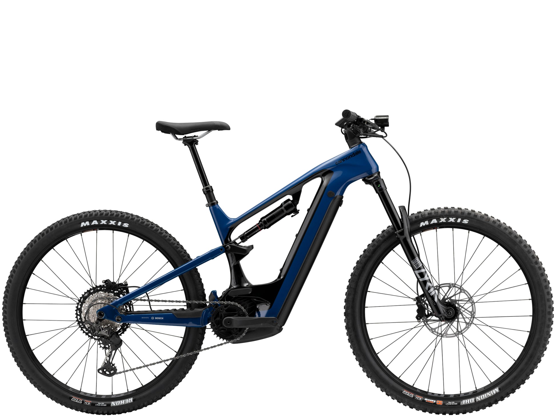Cannondale Moterra Carbon 1 Full Suspension eMTB Abyss blue Side profile