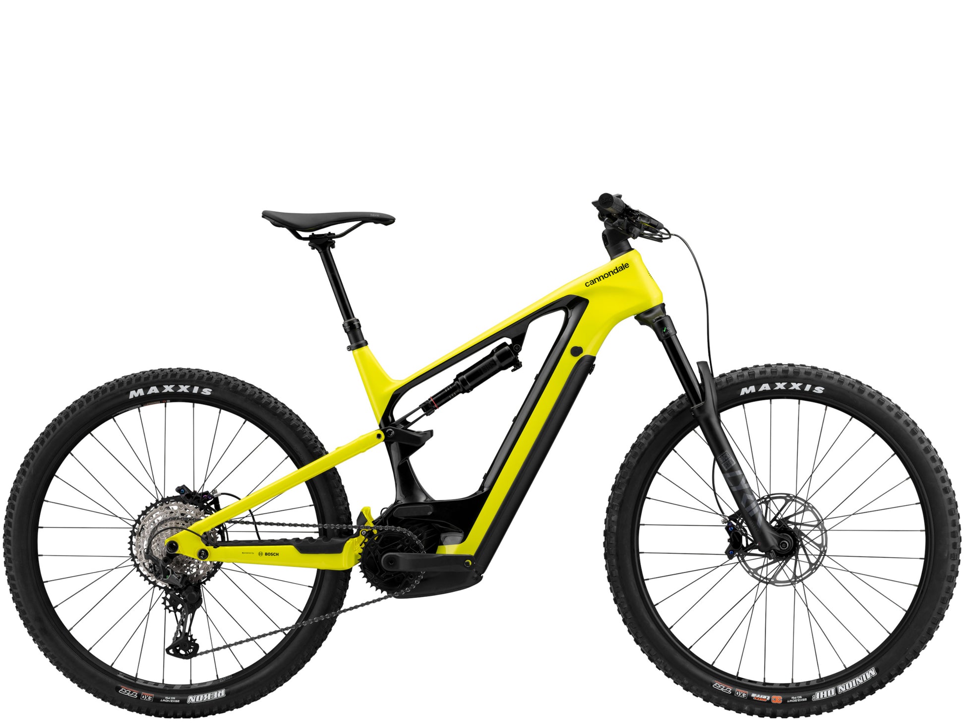 Cannondale Moterra Carbon 2 eMTB Full suspension Highlighter Side Profile