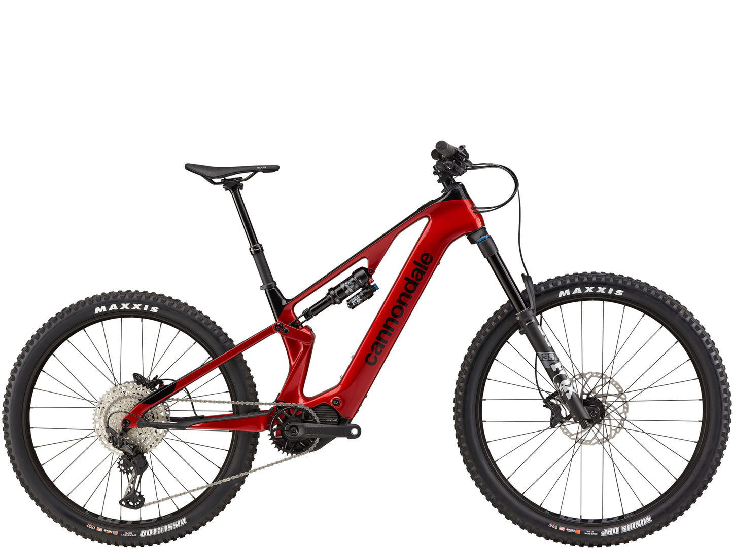 Cannondale Moterra SL 2 Dual suspension eMTB Candy red Side profile