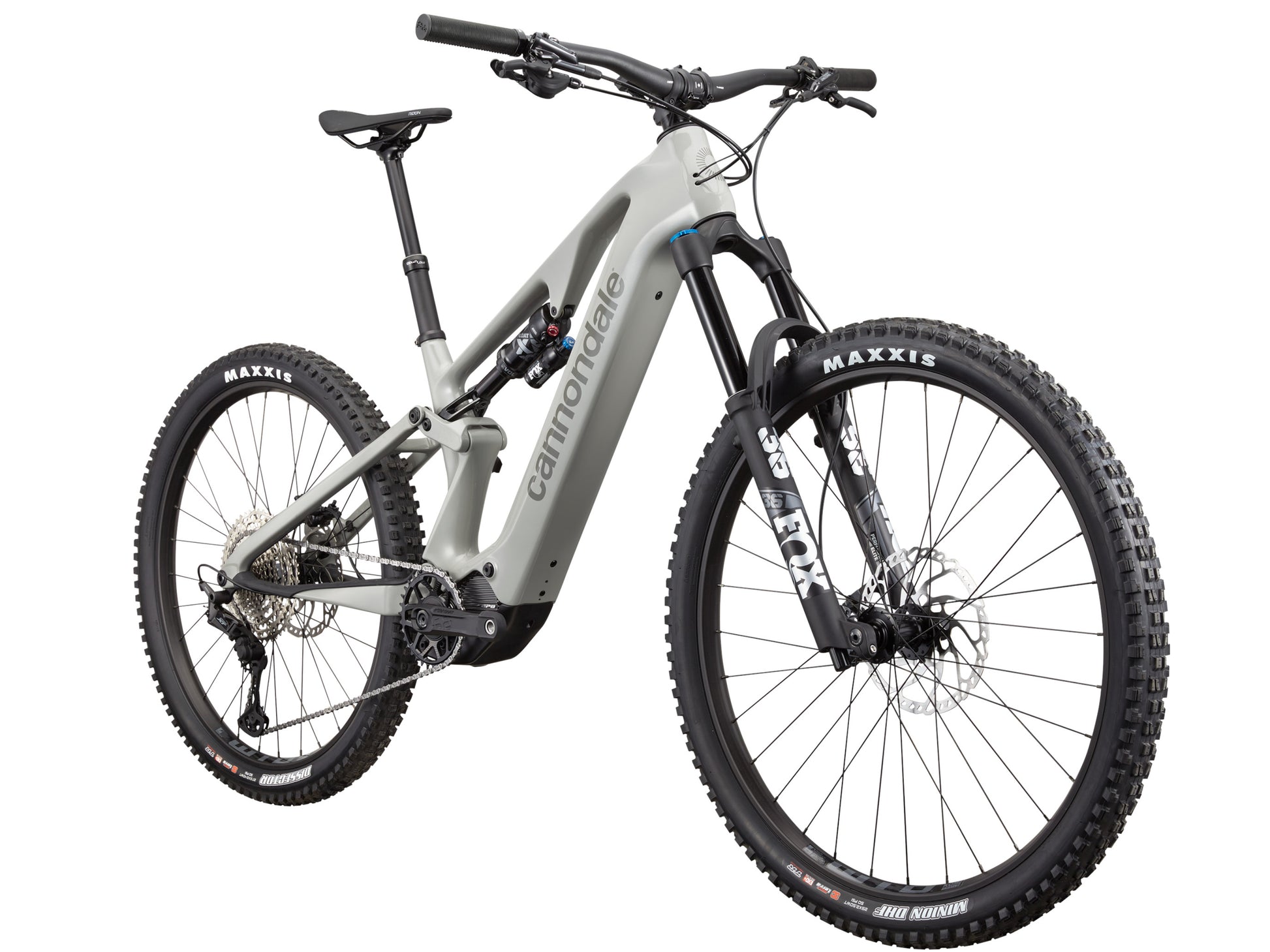 Cannondale Moterra SL 2 Dual suspension eMTB Tiger shark Forward facing view