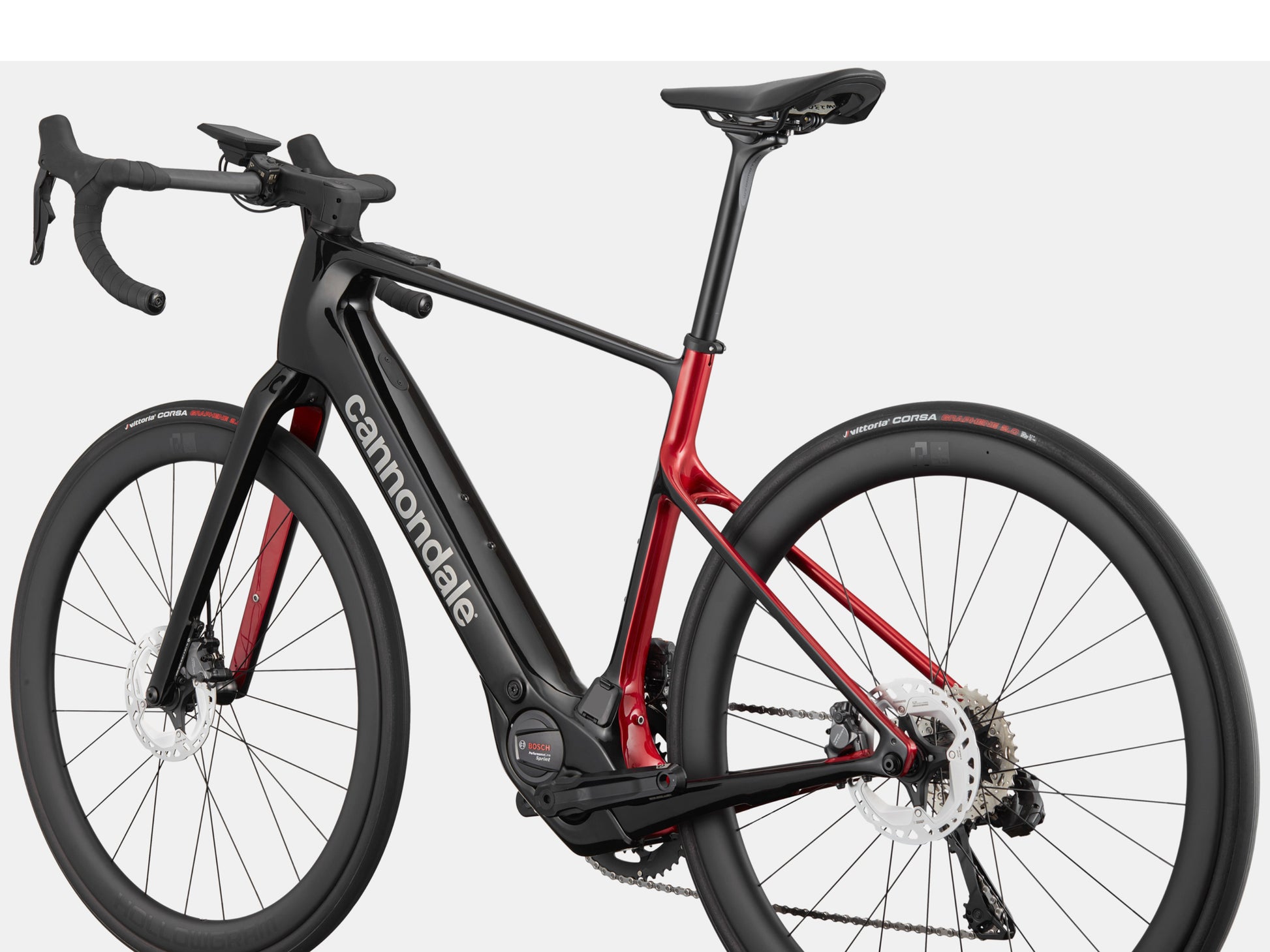 Cannondale Synapse neo Electric bike High Speed Road / commuter Black Rear facing view