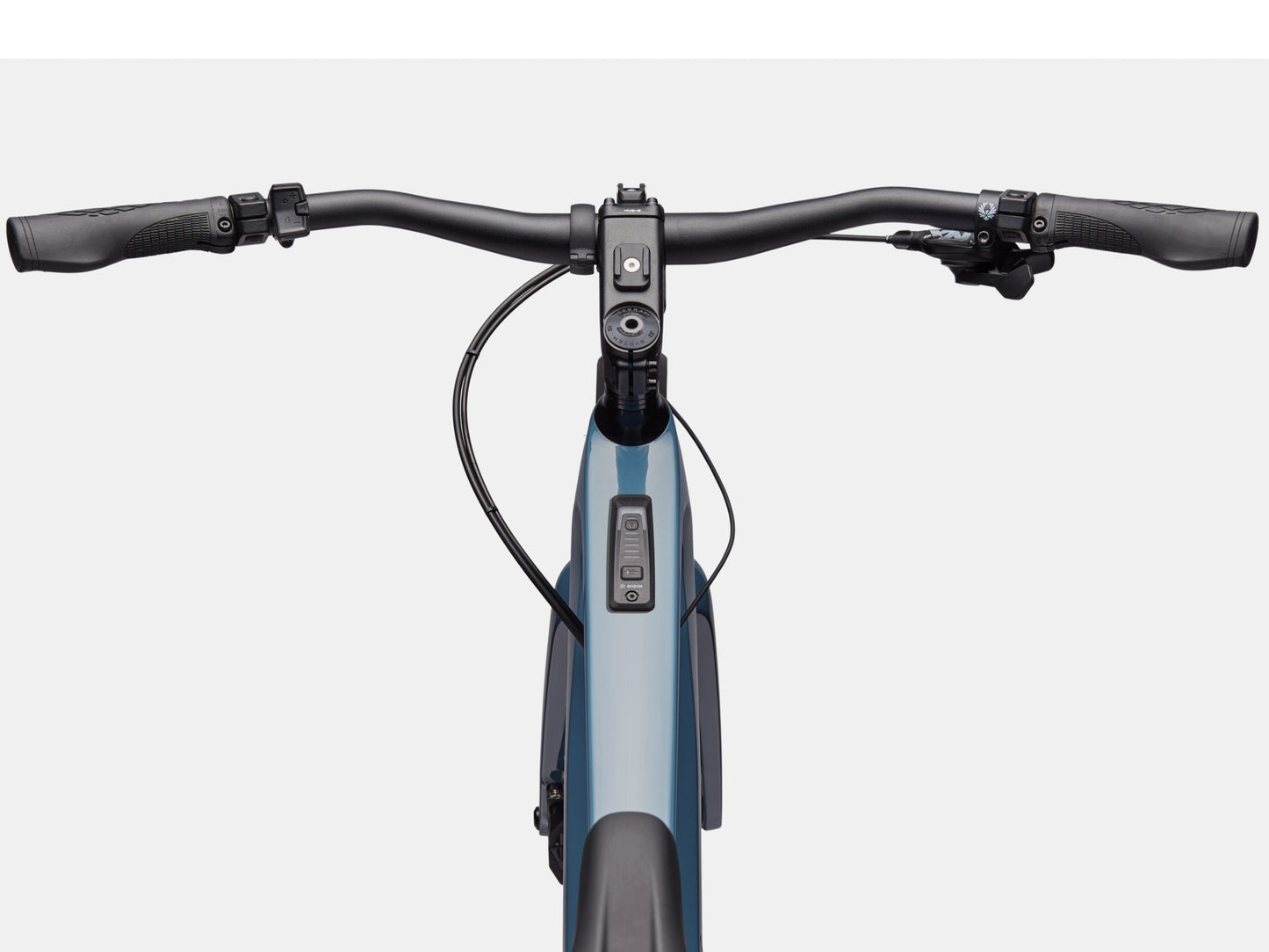 Cannondale Tesoro Carbon 2 Electric bike High Speed Road / Commuter Storm cloud  Cockpit closeup