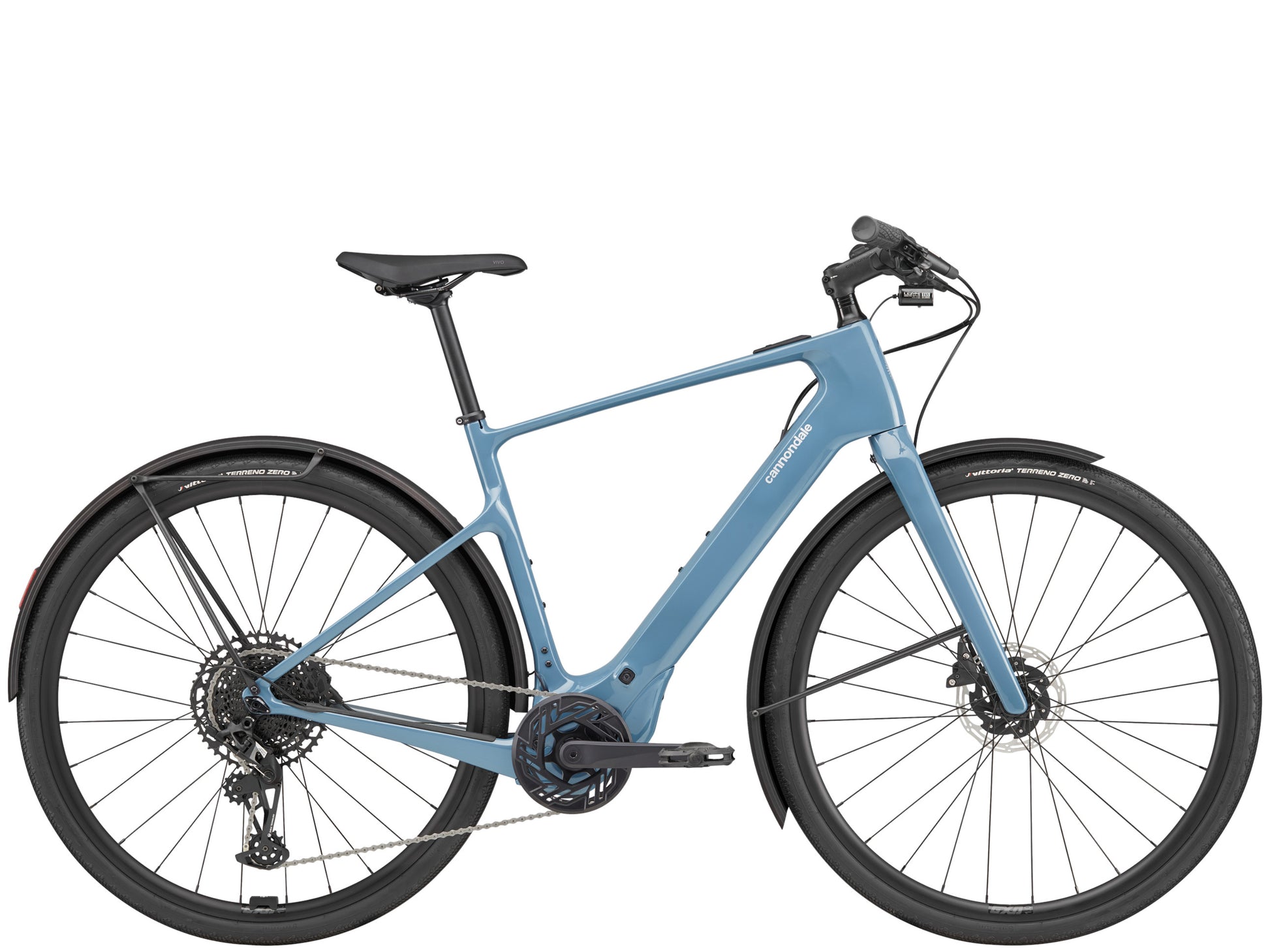 Cannondale Tesoro Carbon 2 Electric bike High Speed Road / Commuter Storm cloud  Side profile