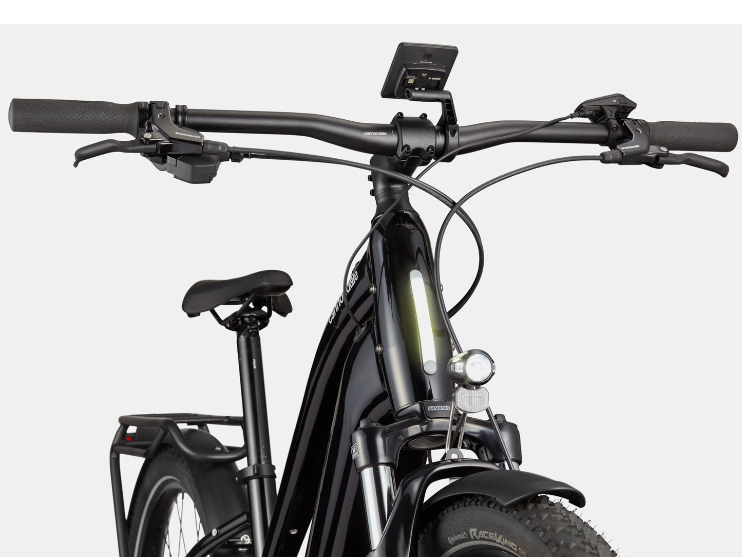 Cannondale Tesoro X 2 Step Thru Electric bike High Speed Road / Commuter Mantis Cockpit closeup
