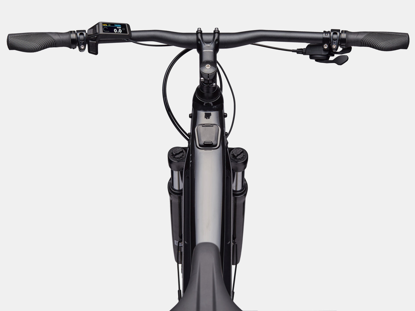Cannondale Tesoro X3 Electric Bike High Speed Road / commuter Mercury Cockpit closeup