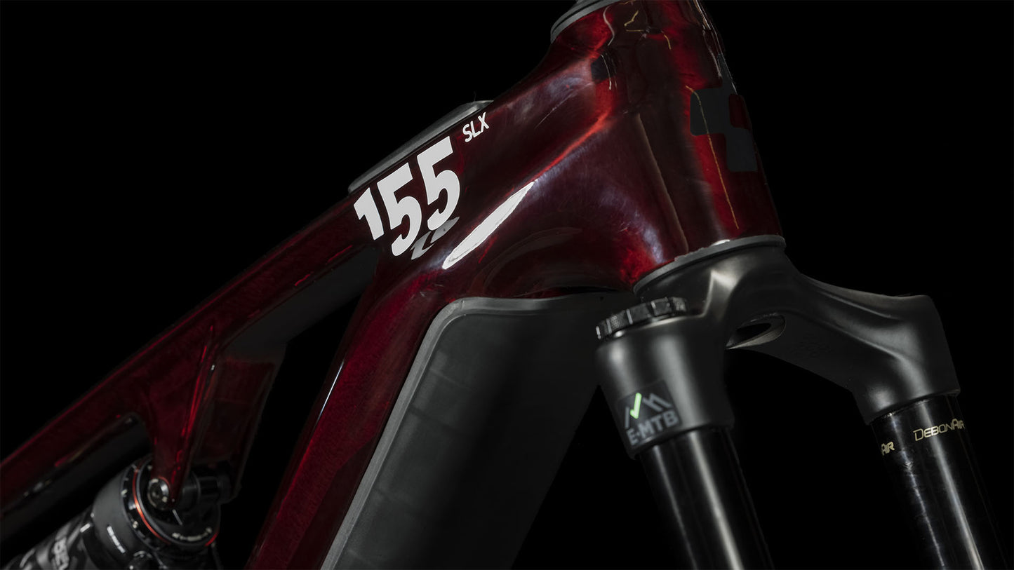 Cube Stereo Hybrid One55 C:68X SLX 750 29 liquidred 'n' carbon stem, fork, headtube