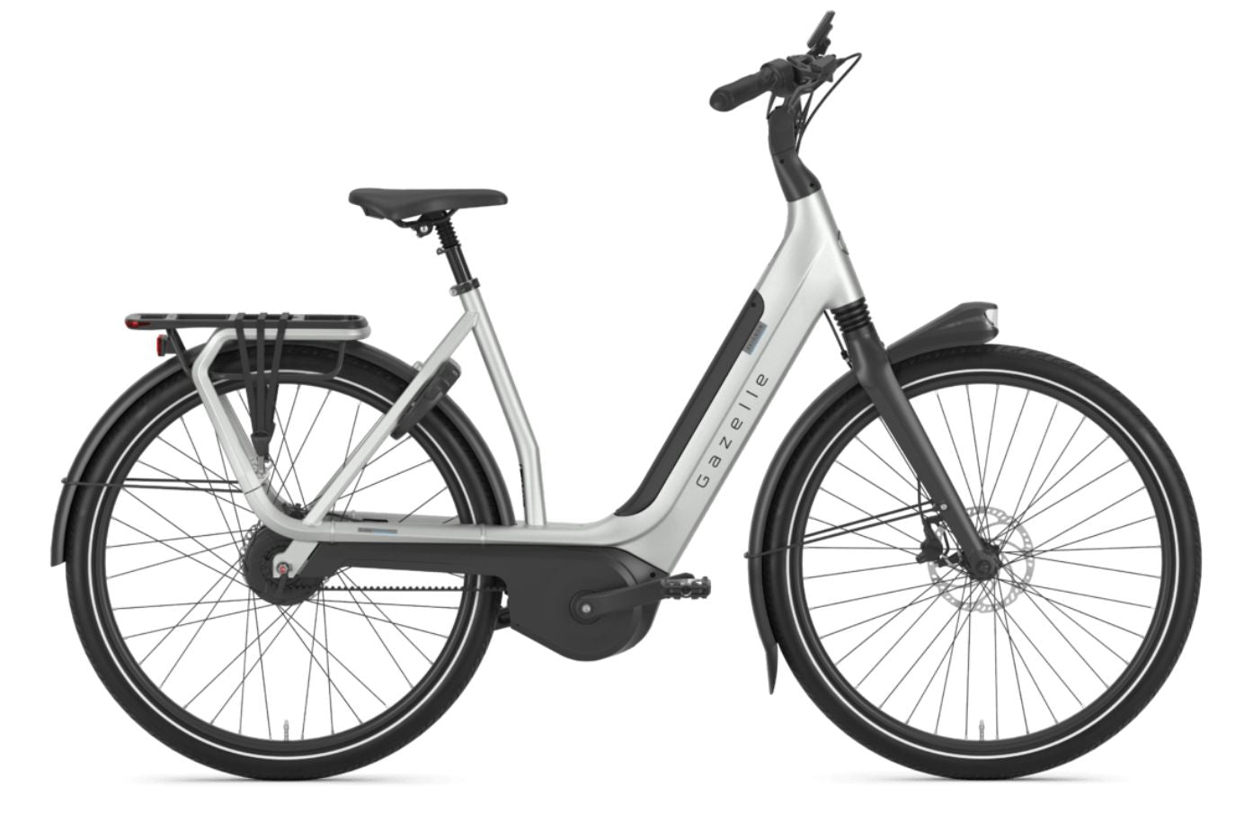Gazelle Avignon C380 pebblegrey matte side profile Fly Rides USA