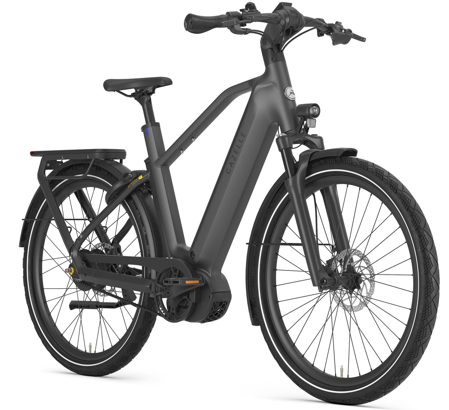Gazelle Eclipse C380+ High step Anthracite grey Angled view