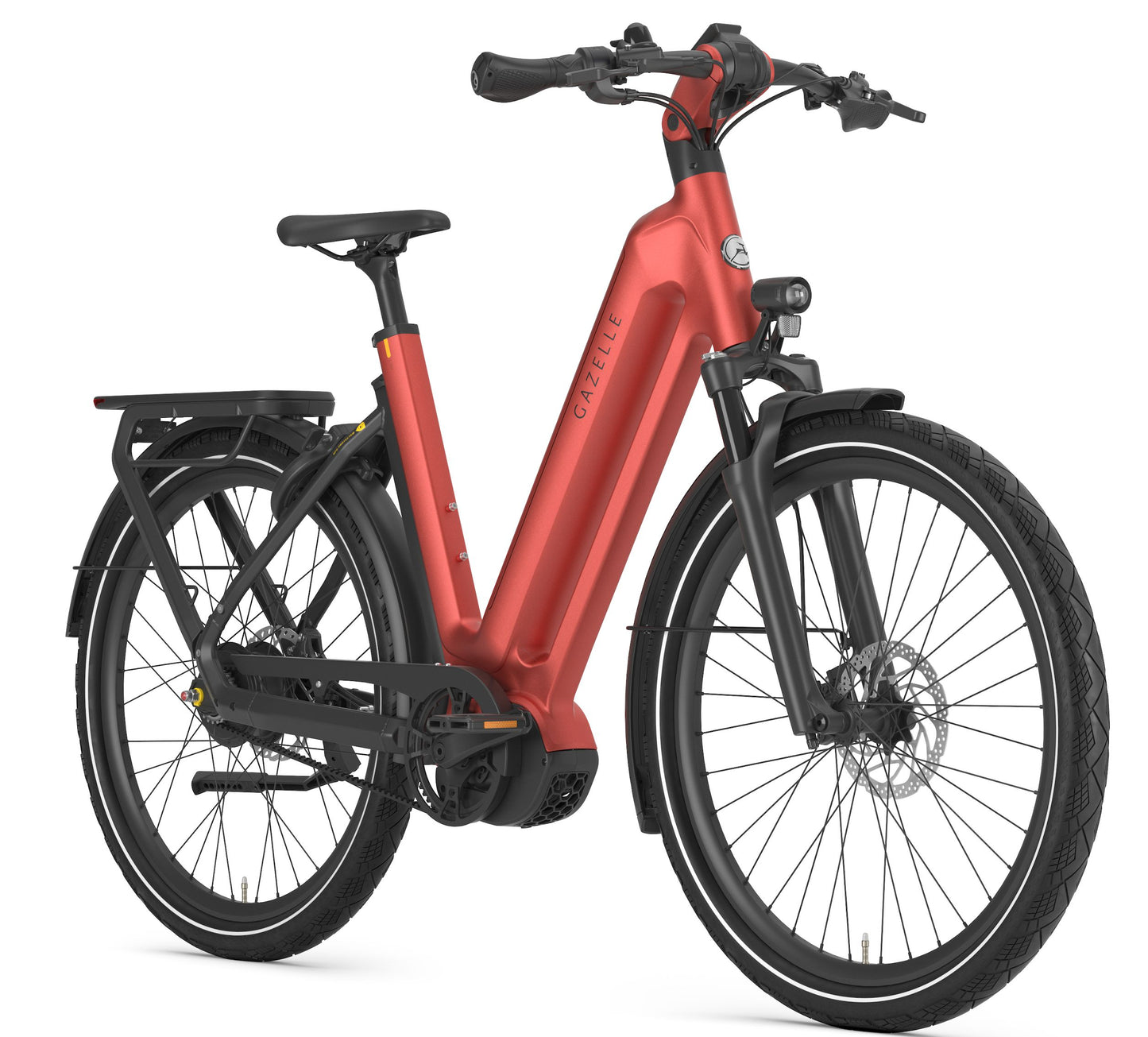 Gazelle Eclipse C380+ Low step Metallic orange Angled view