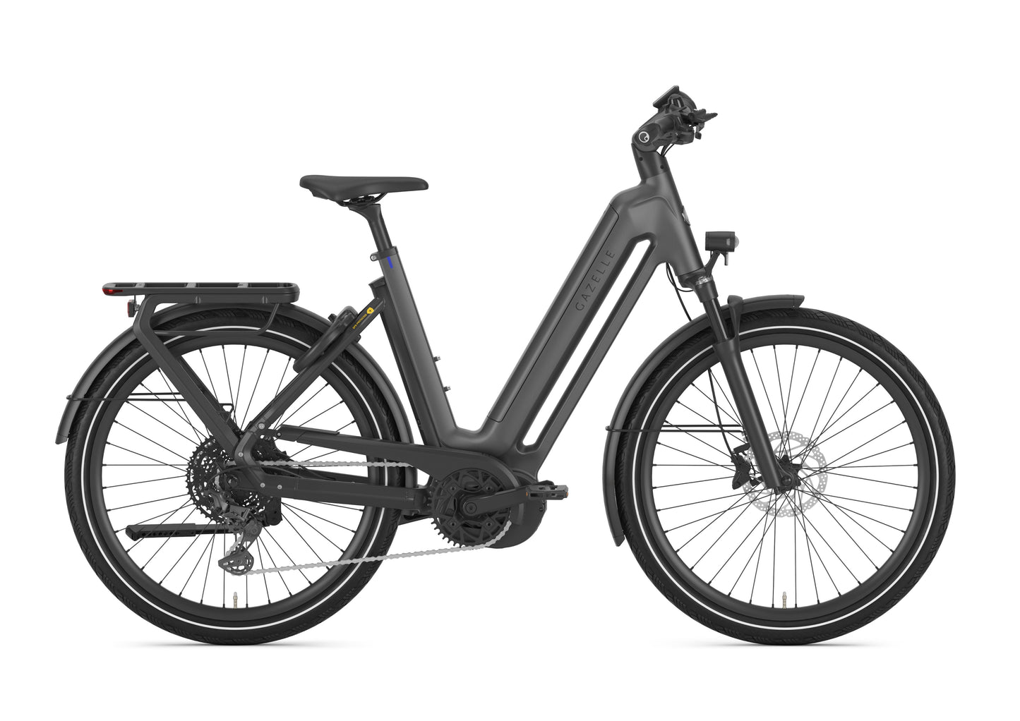 Gazelle Eclipse T11+ Low step Anthracite grey side profile