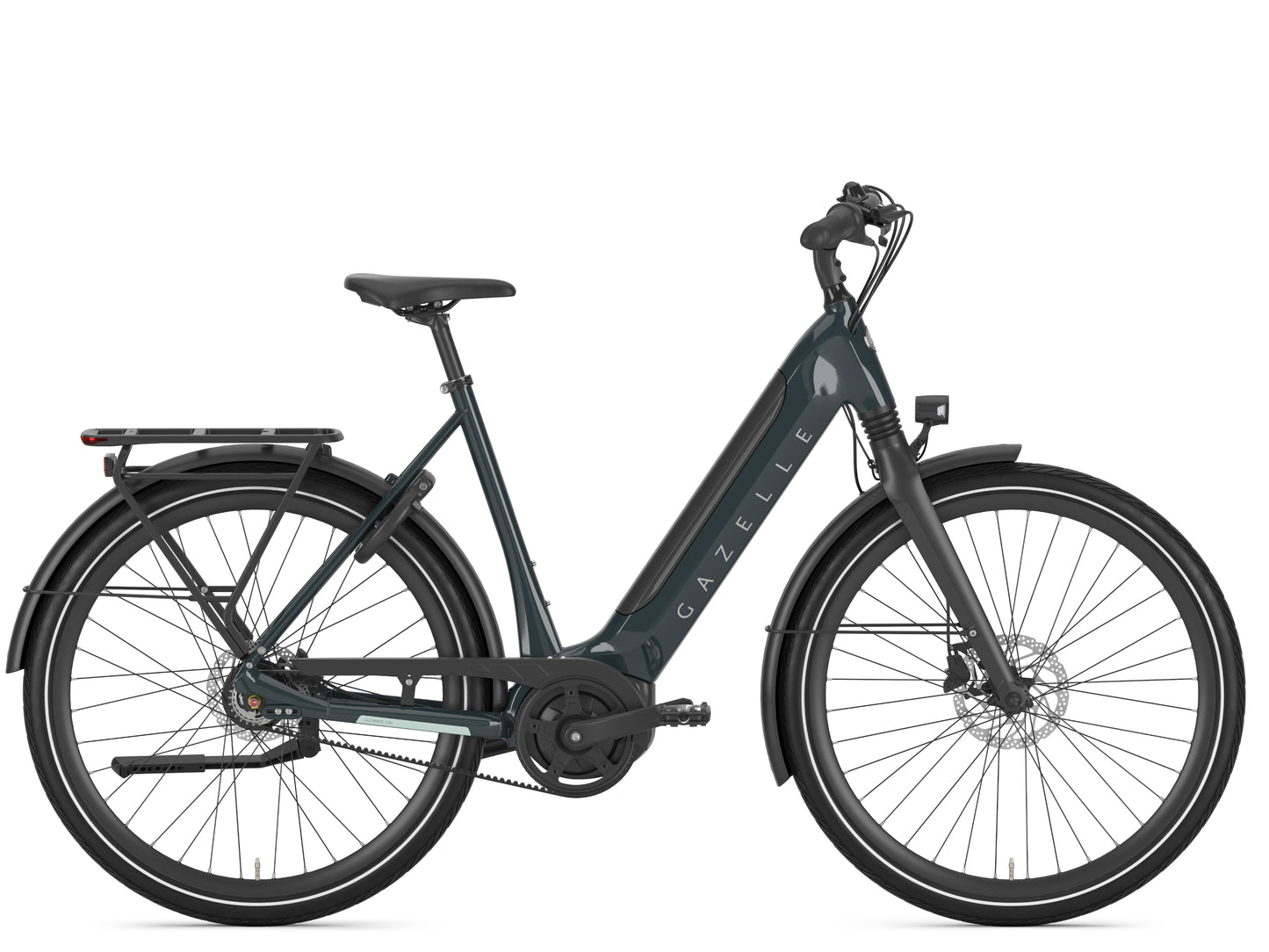Gazelle Ultimate C8 Pinegreen Side profile