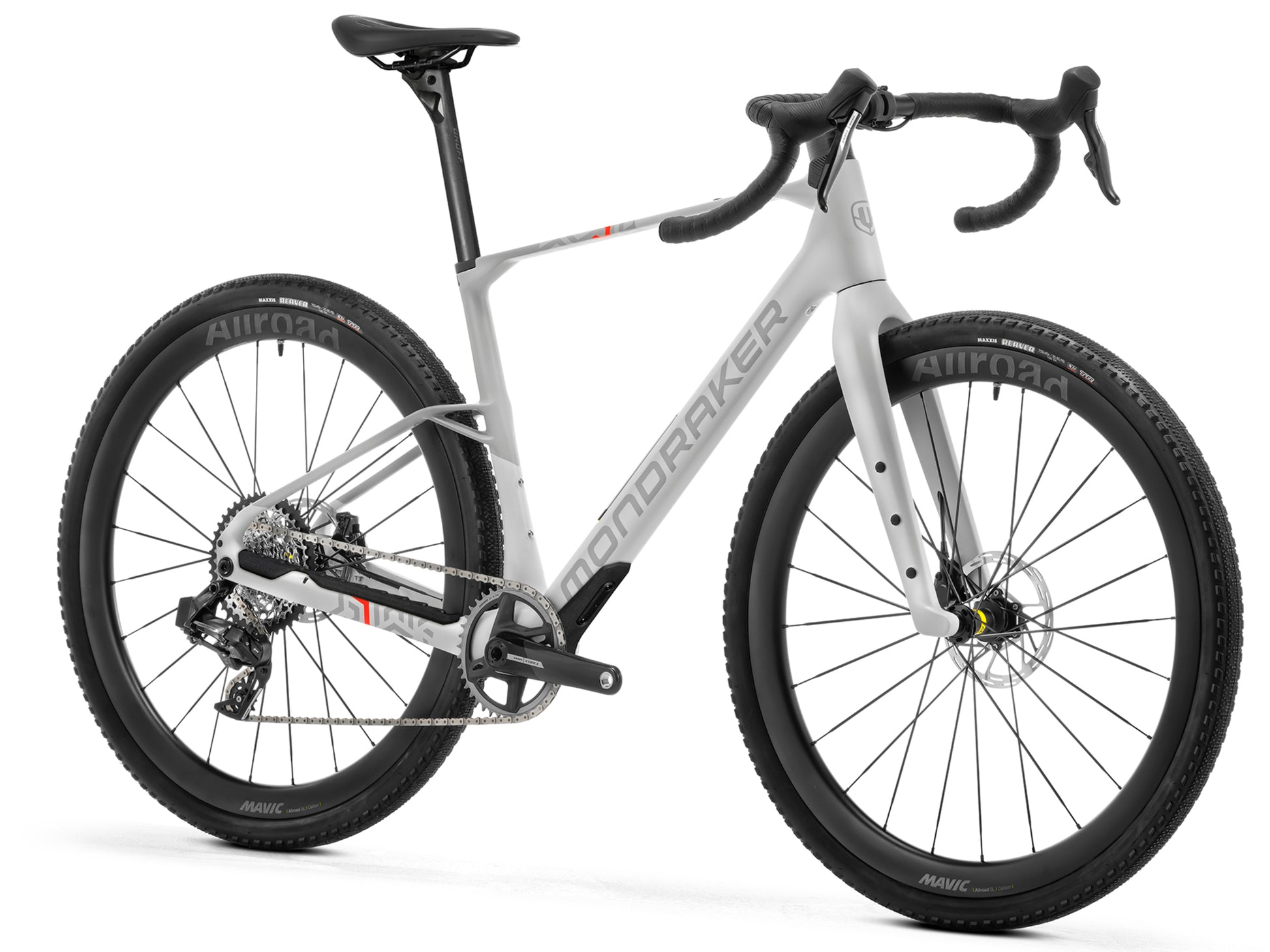 Mondraker Arid Carbon RR Gravel Road / commuter bike Bunker grey Forward facing view