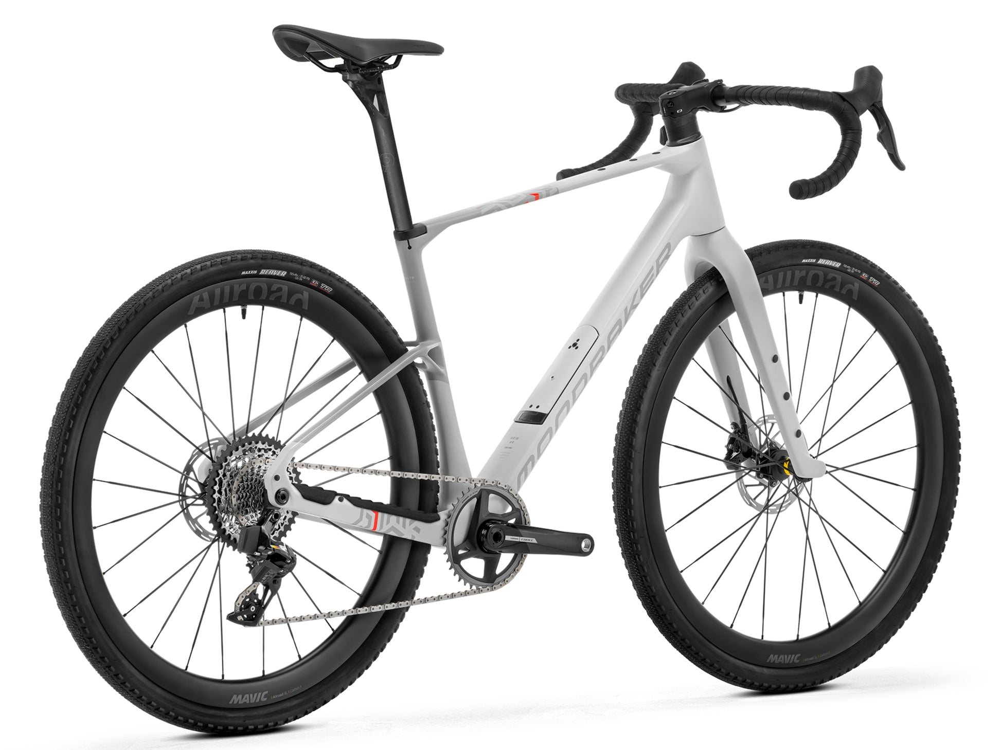 Mondraker Arid Carbon RR Gravel Road / commuter bike Bunker grey rear facing view