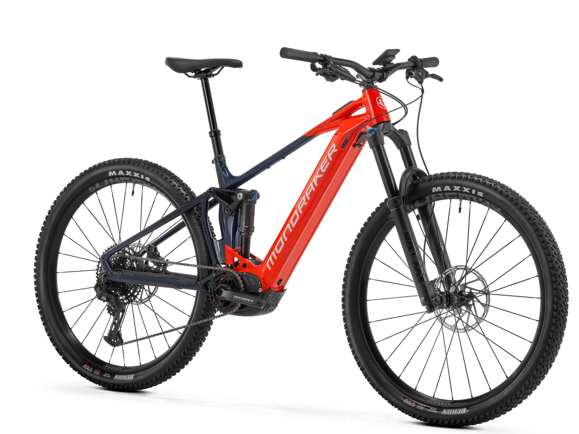 Mondraker Chaser R Enduro eMTB Flame red Forward facing view