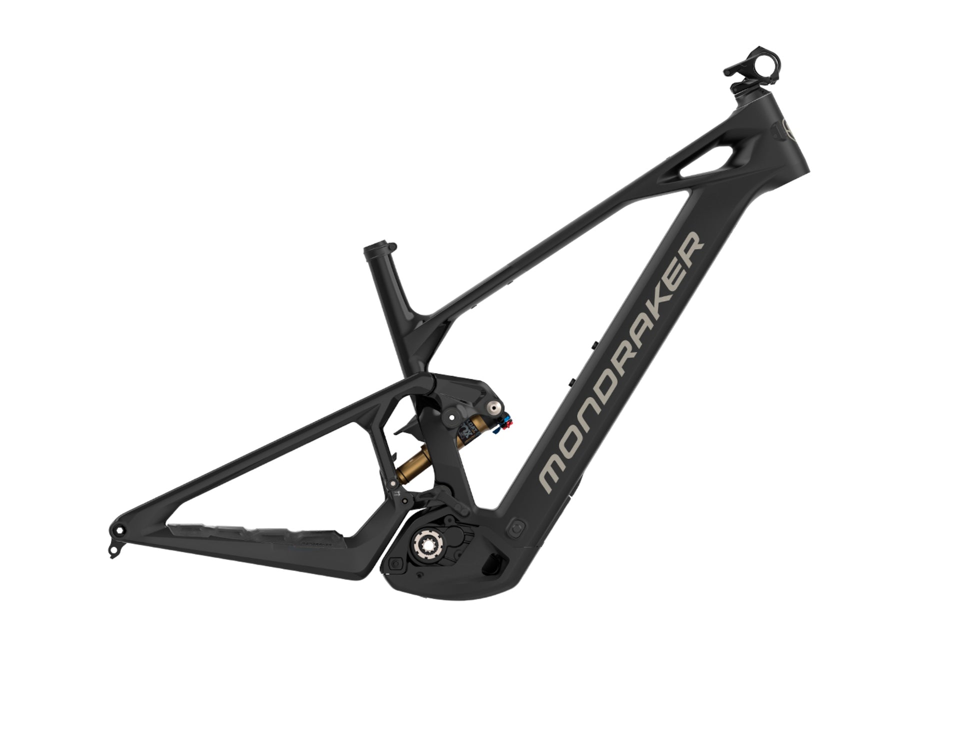 Mondraker Crafty Carbon RR SL Full Suspension eMTB Enduro Superblack Frameset closeup