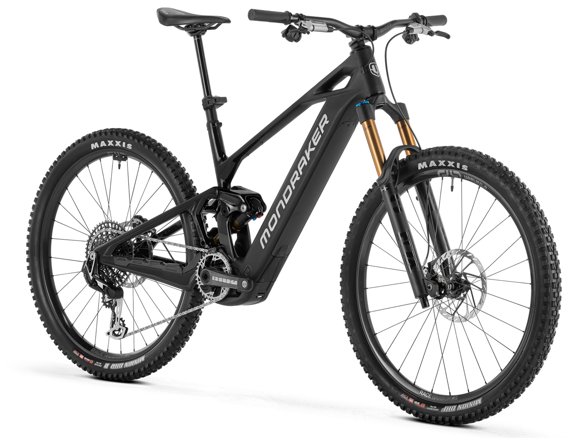 Mondraker Crafty Carbon RR SL Full Suspension eMTB Enduro Superblack Forward facing view