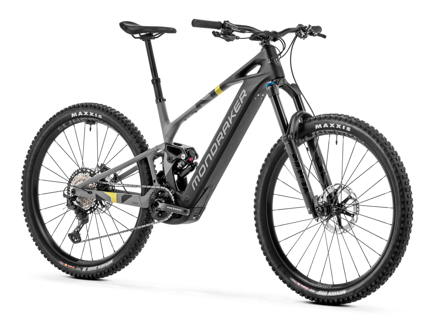 Mondraker Crafty Carbon R Enduro eMTB Black Forward facing view