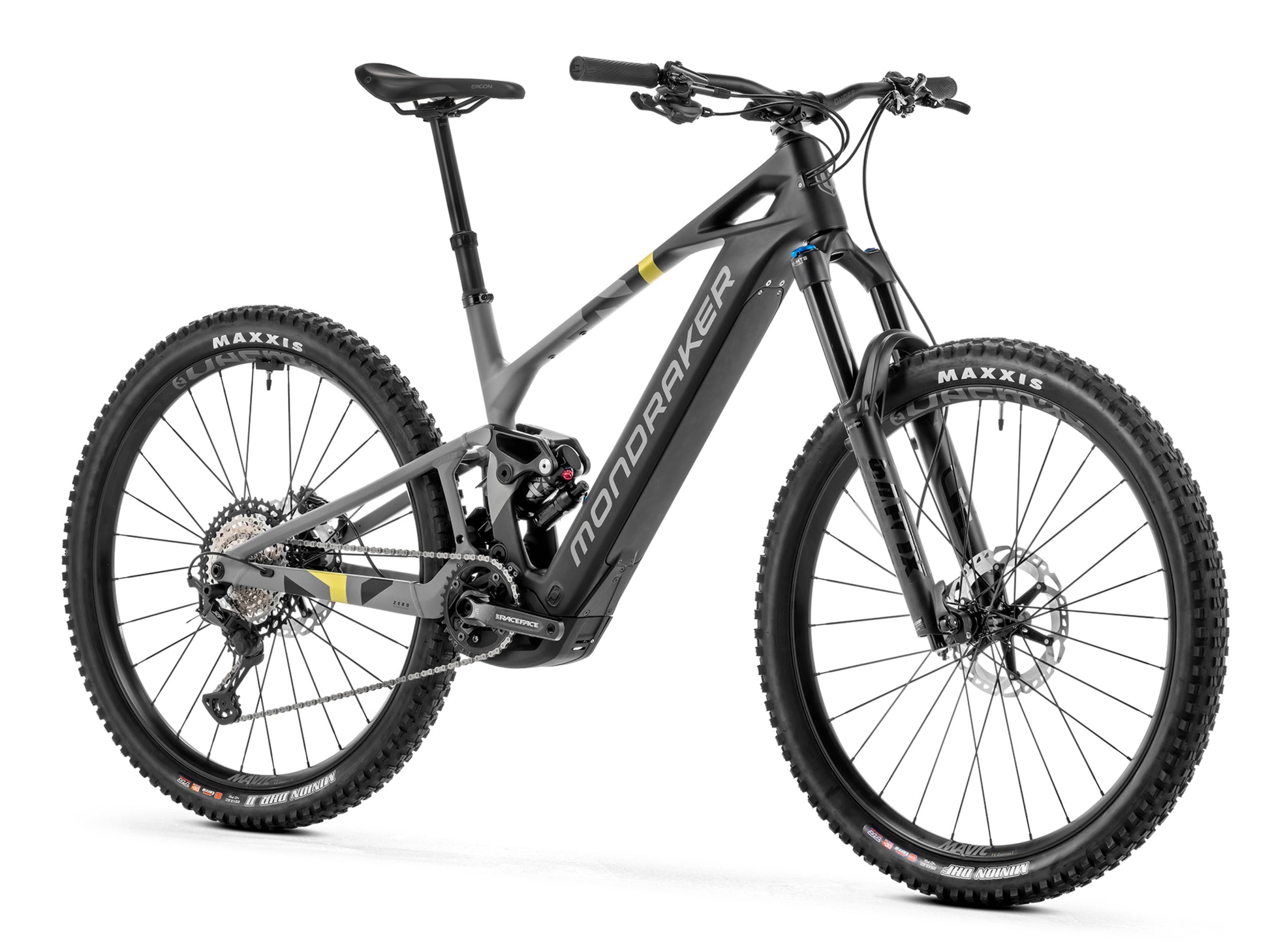 Mondraker Crafty Carbon R Enduro eMTB Black Forward facing view
