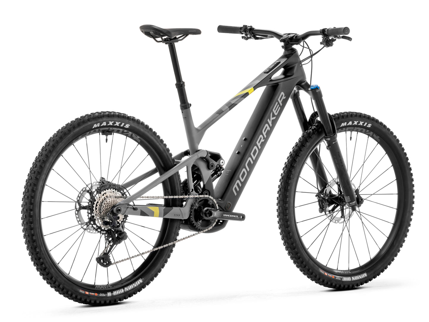 Mondraker Crafty Carbon R Enduro eMTB Black Rear facing view