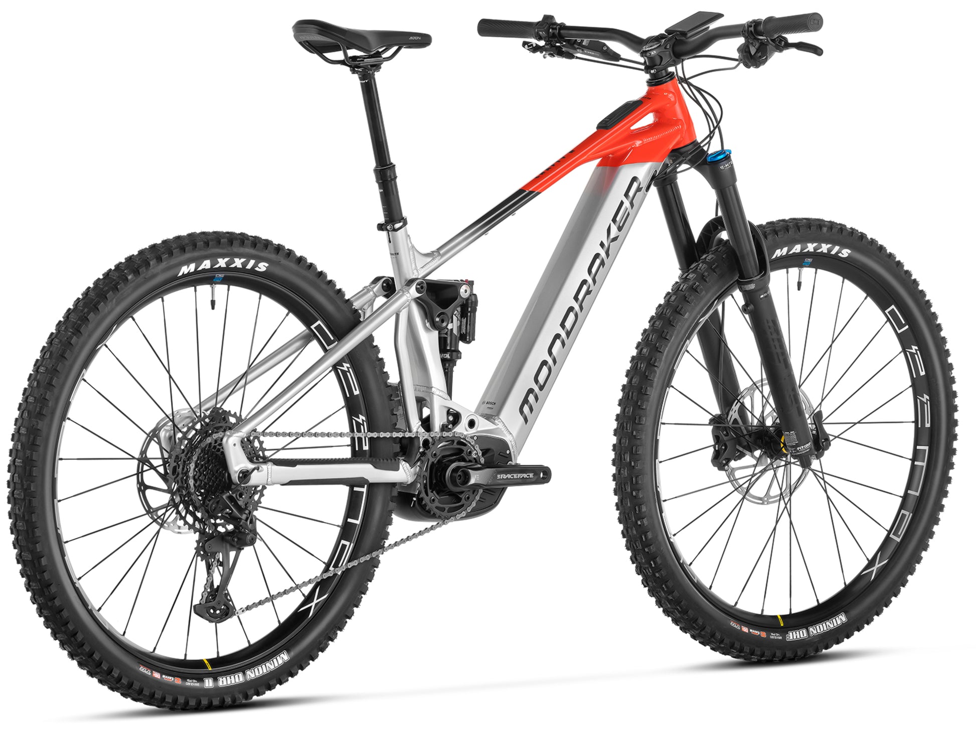 Mondraker Crafty R Enduro eMTB Vortex grey Rear facing view