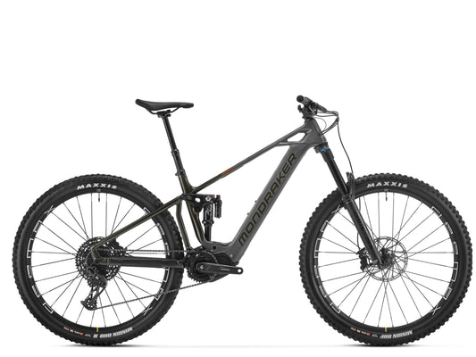 Mondraker Crusher Nimbus grey / vortex grey / bronze Full Suspension eMTB Side profile