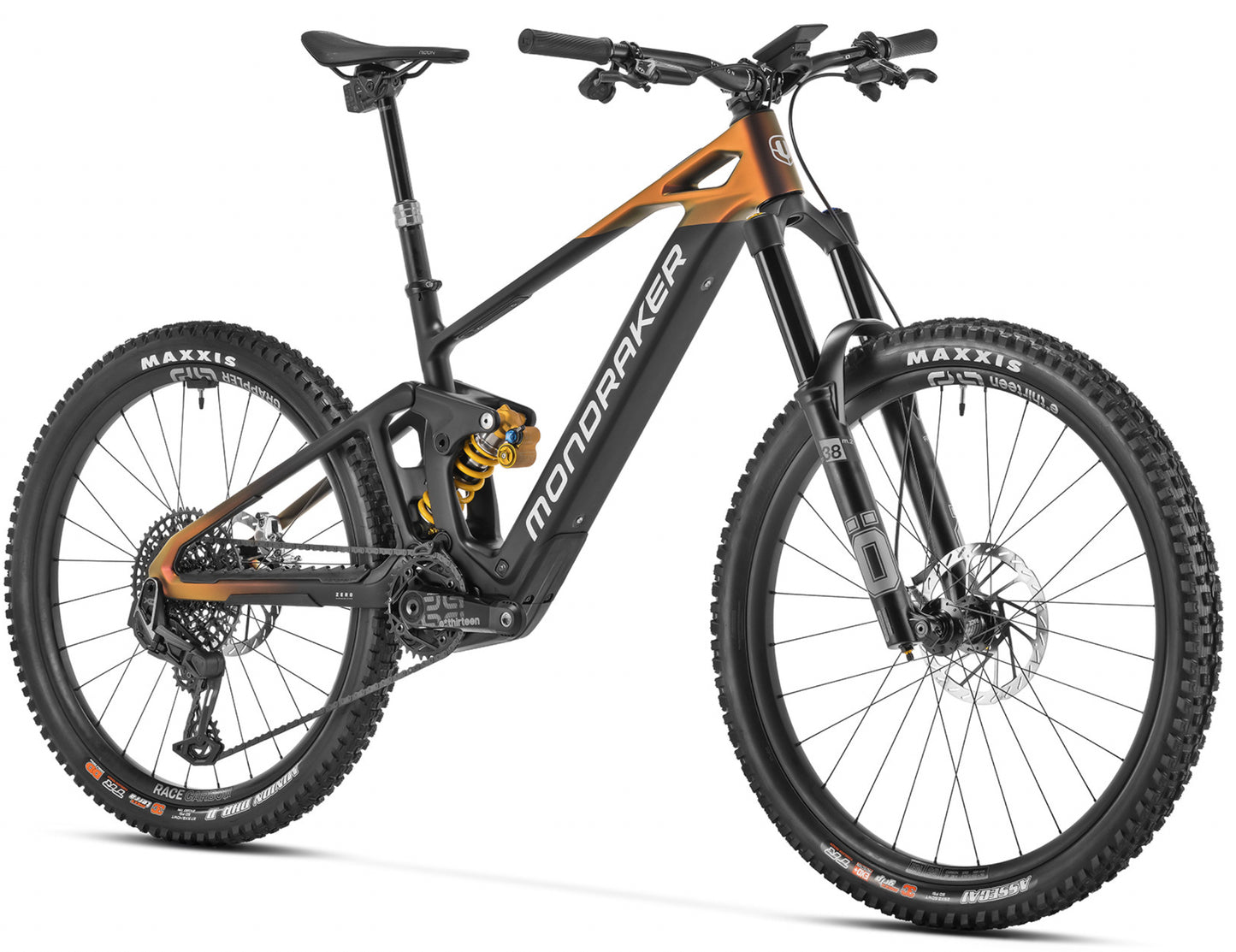 Mondraker Dune XR Full Suspension eMTB Mars / anodized orange Forward facing view